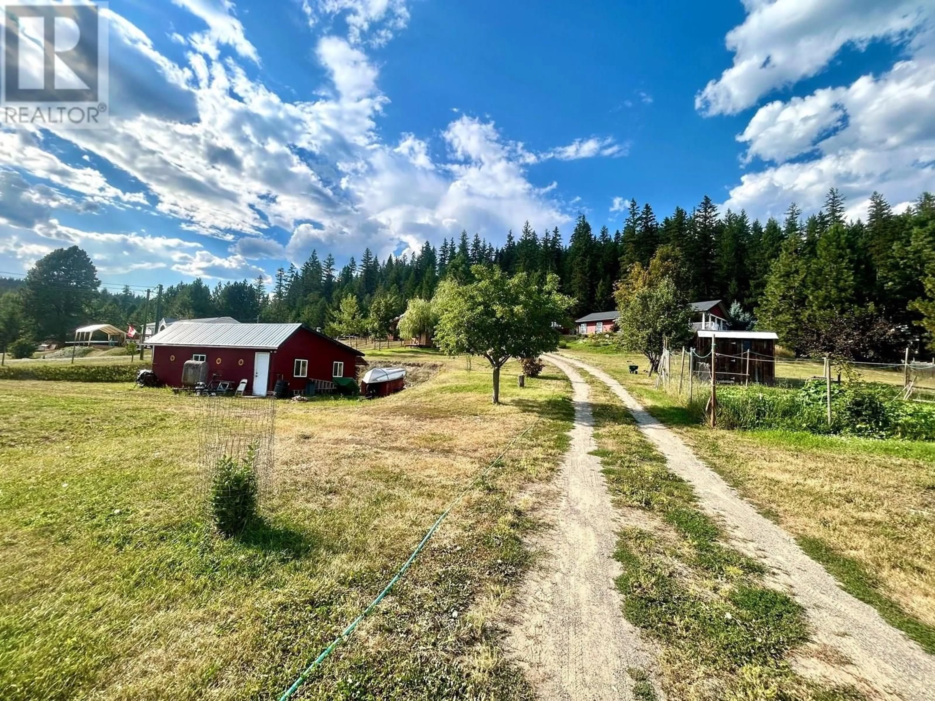 A pic from outside/outdoor area/front of a property/back of a property/a pic from drone, forest/trees view for 777 LEONIE CREEK ROAD, Barriere British Columbia V0E1E0