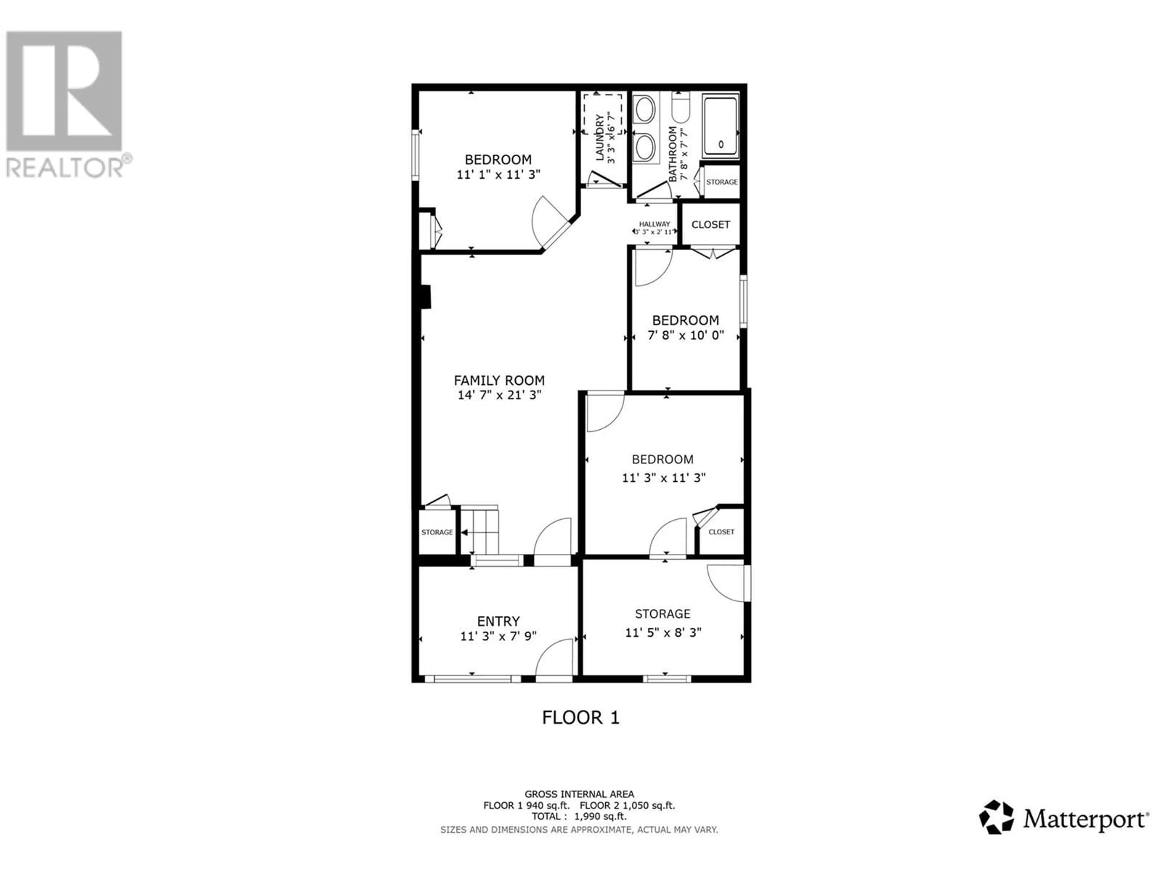 Floor plan for 374 KILDARE WAY, Vernon British Columbia V1H2C7