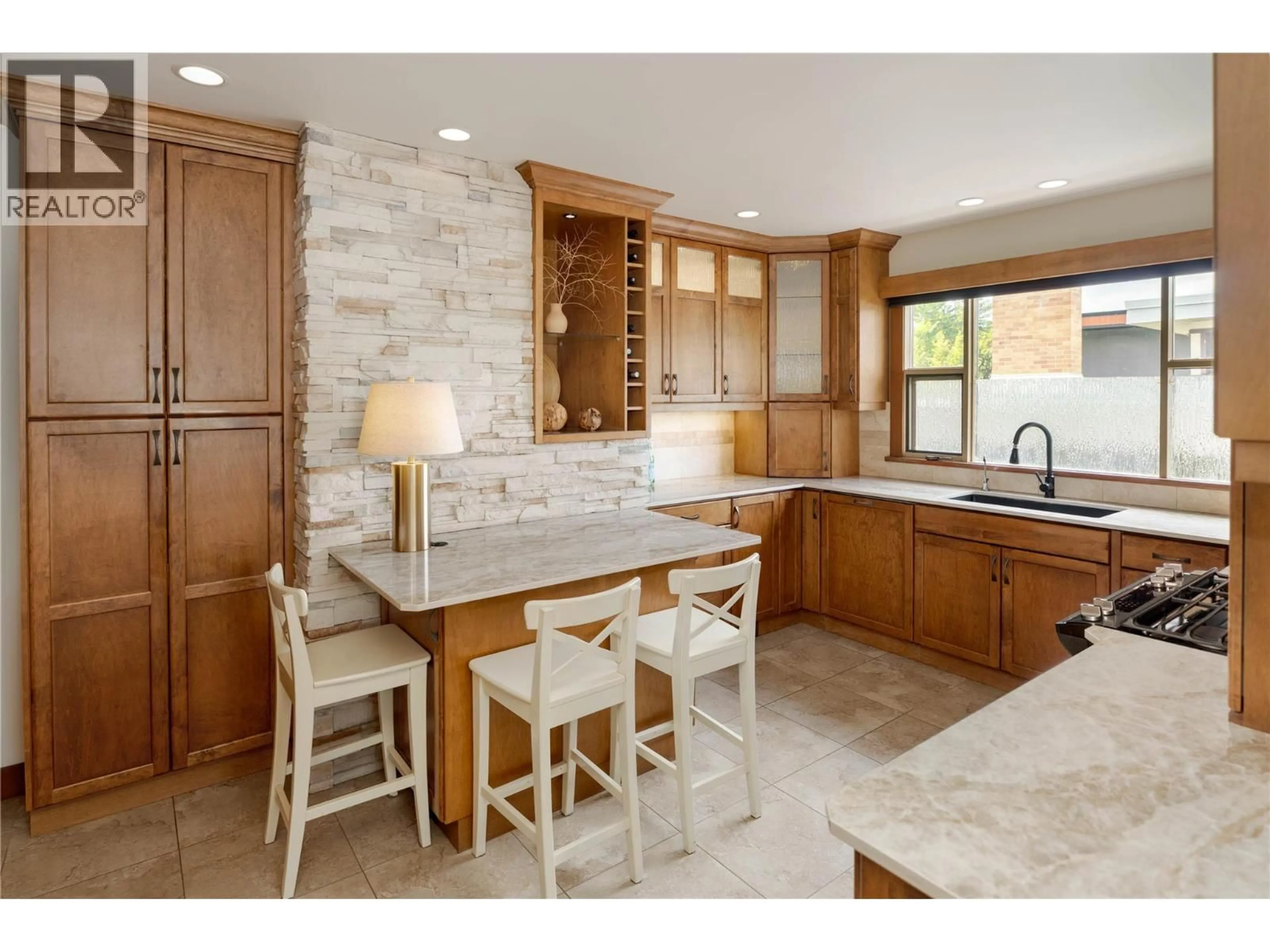 Contemporary kitchen, ceramic/tile floor for 354 BURNE AVENUE, Kelowna British Columbia V1Y5P1