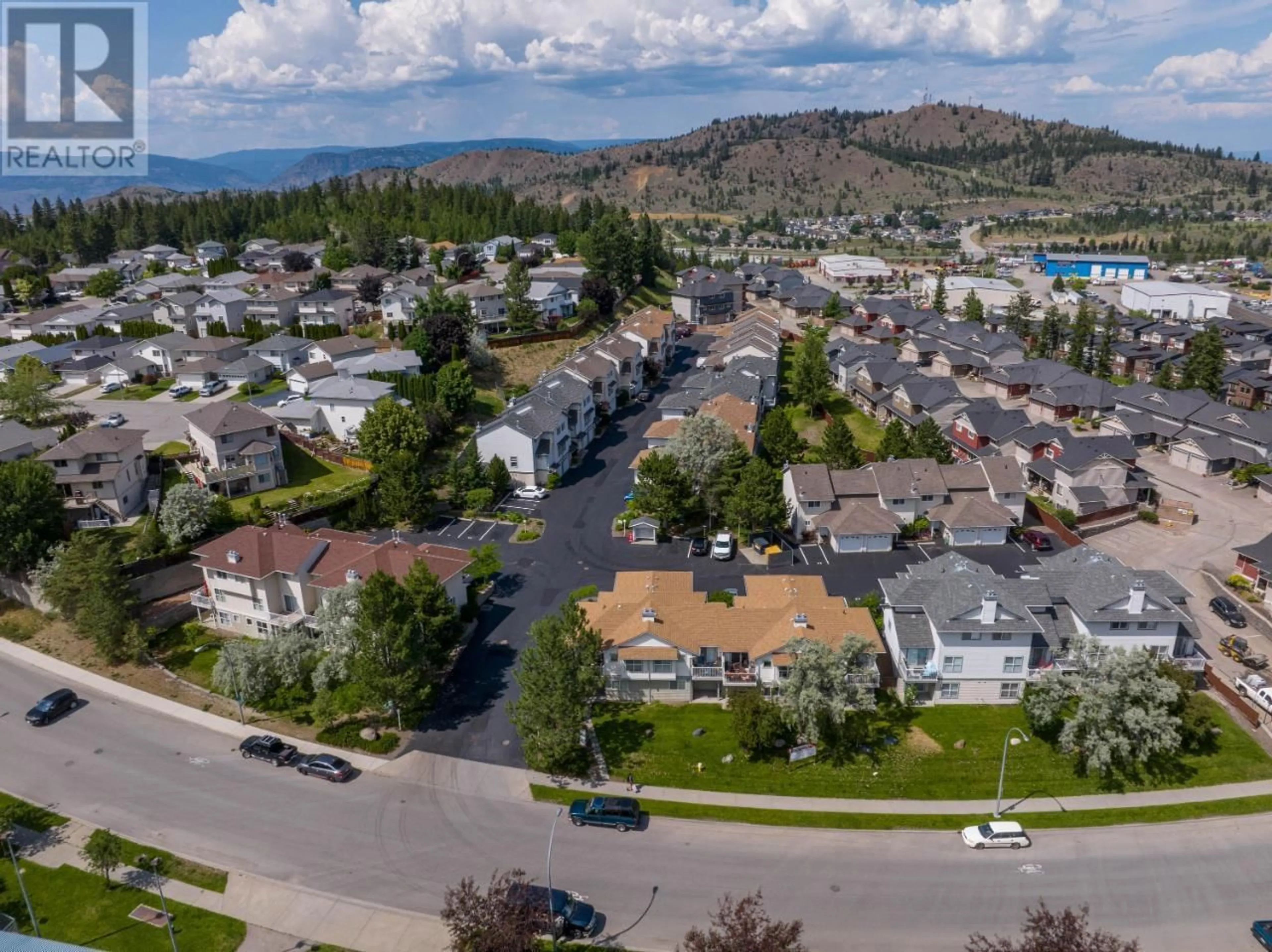 A pic from outside/outdoor area/front of a property/back of a property/a pic from drone, mountain view for 83 - 1920 HUGH ALLAN DRIVE, Kamloops British Columbia V1S1Y5