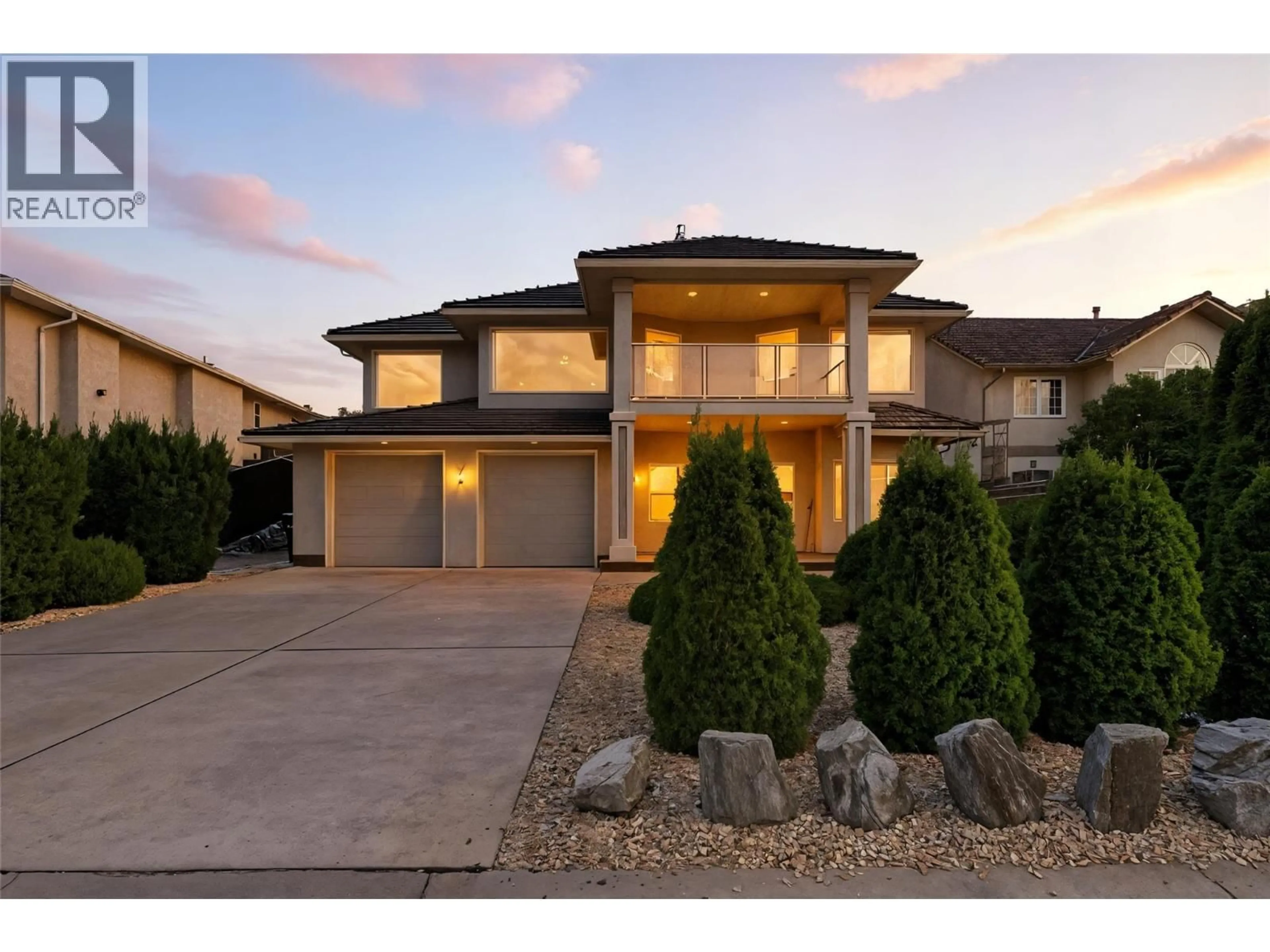 Home with brick exterior material, street for 4504 BELLEVUE DRIVE, Vernon British Columbia V1T9L5