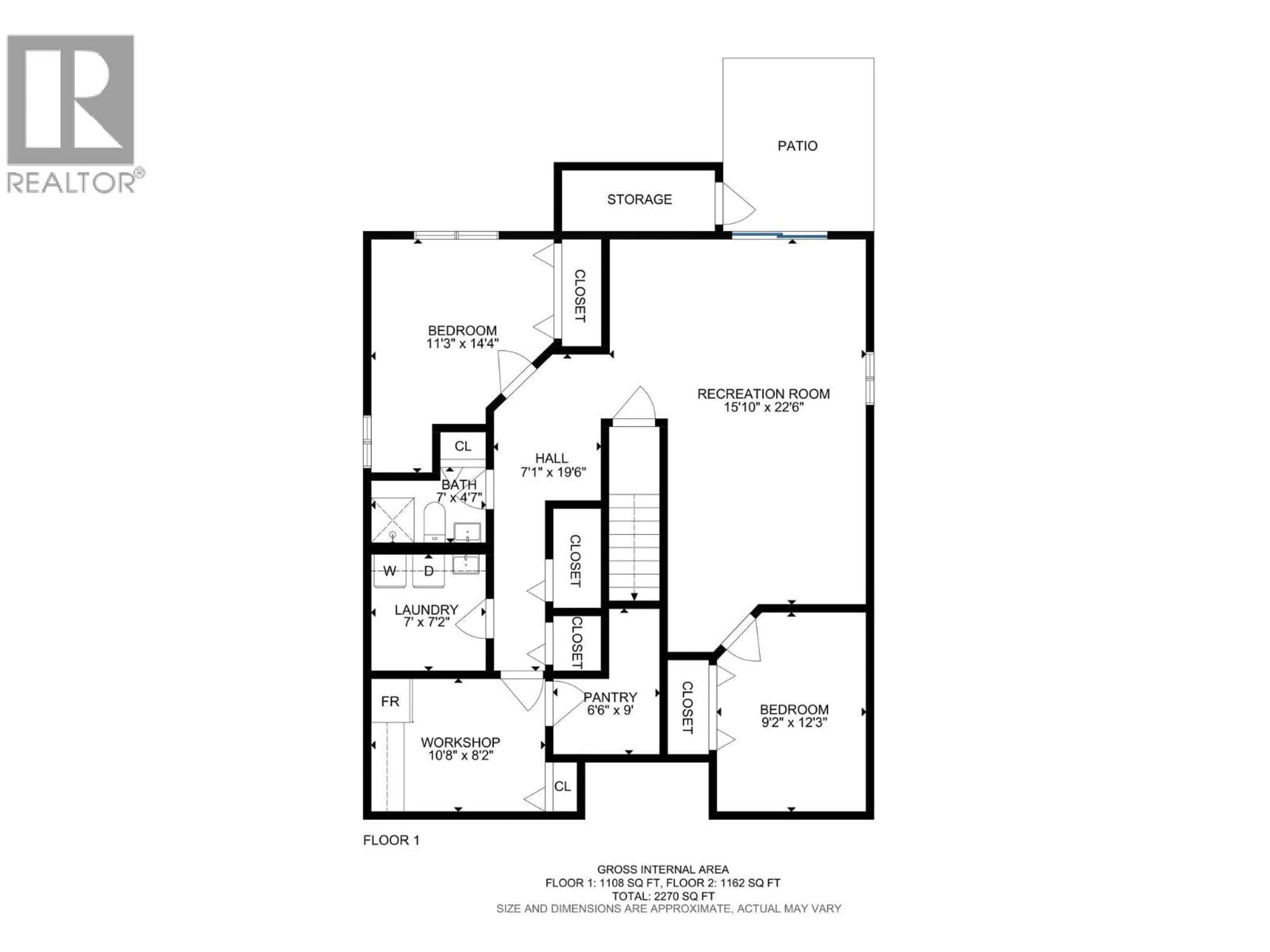 Floor plan for 412 - 2440 OLD OKANAGAN HIGHWAY, Westbank British Columbia V4T1X6