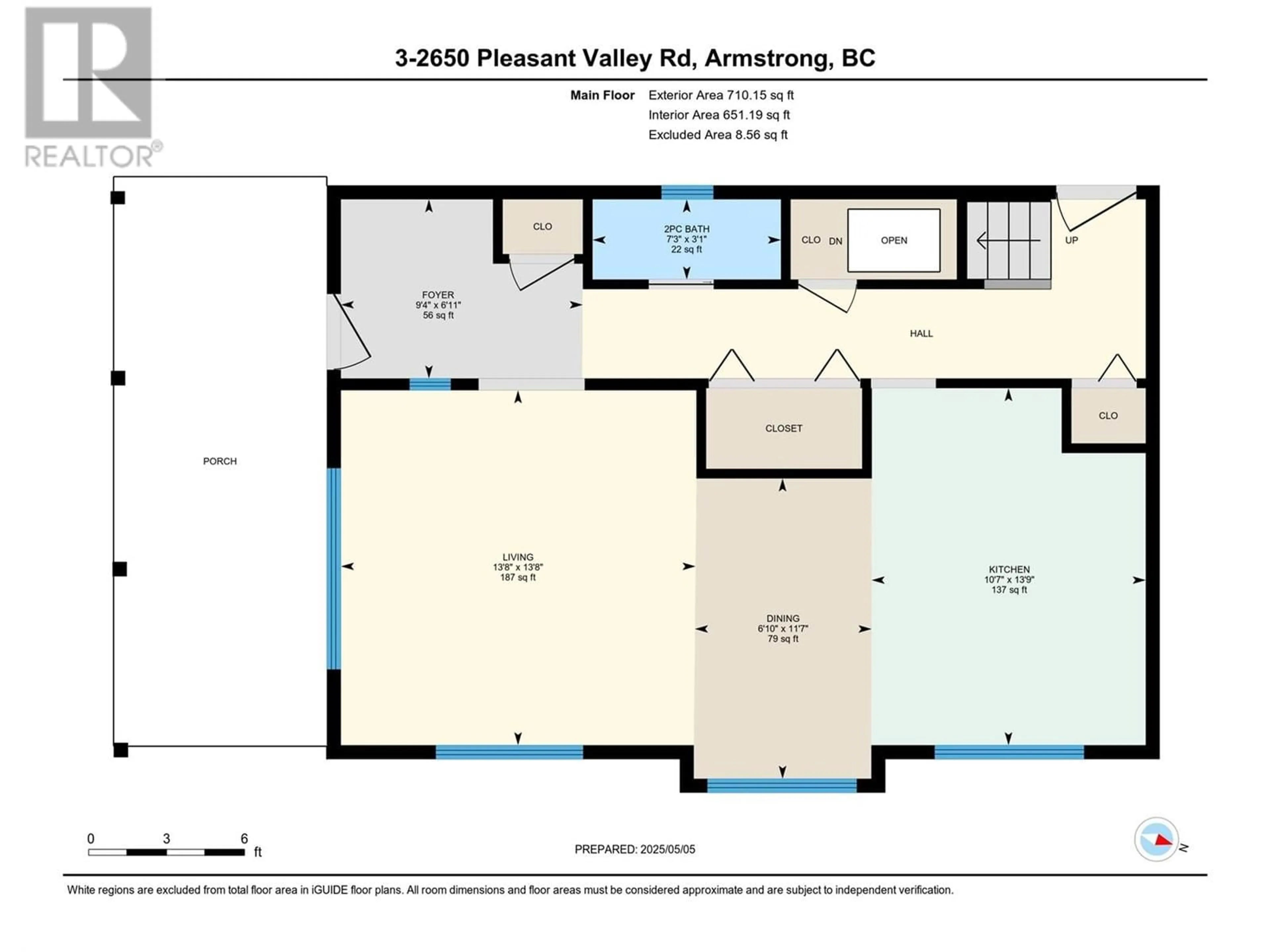 Floor plan for 3 - 2650 PLEASANT VALLEY ROAD, Armstrong British Columbia V4Y0J1