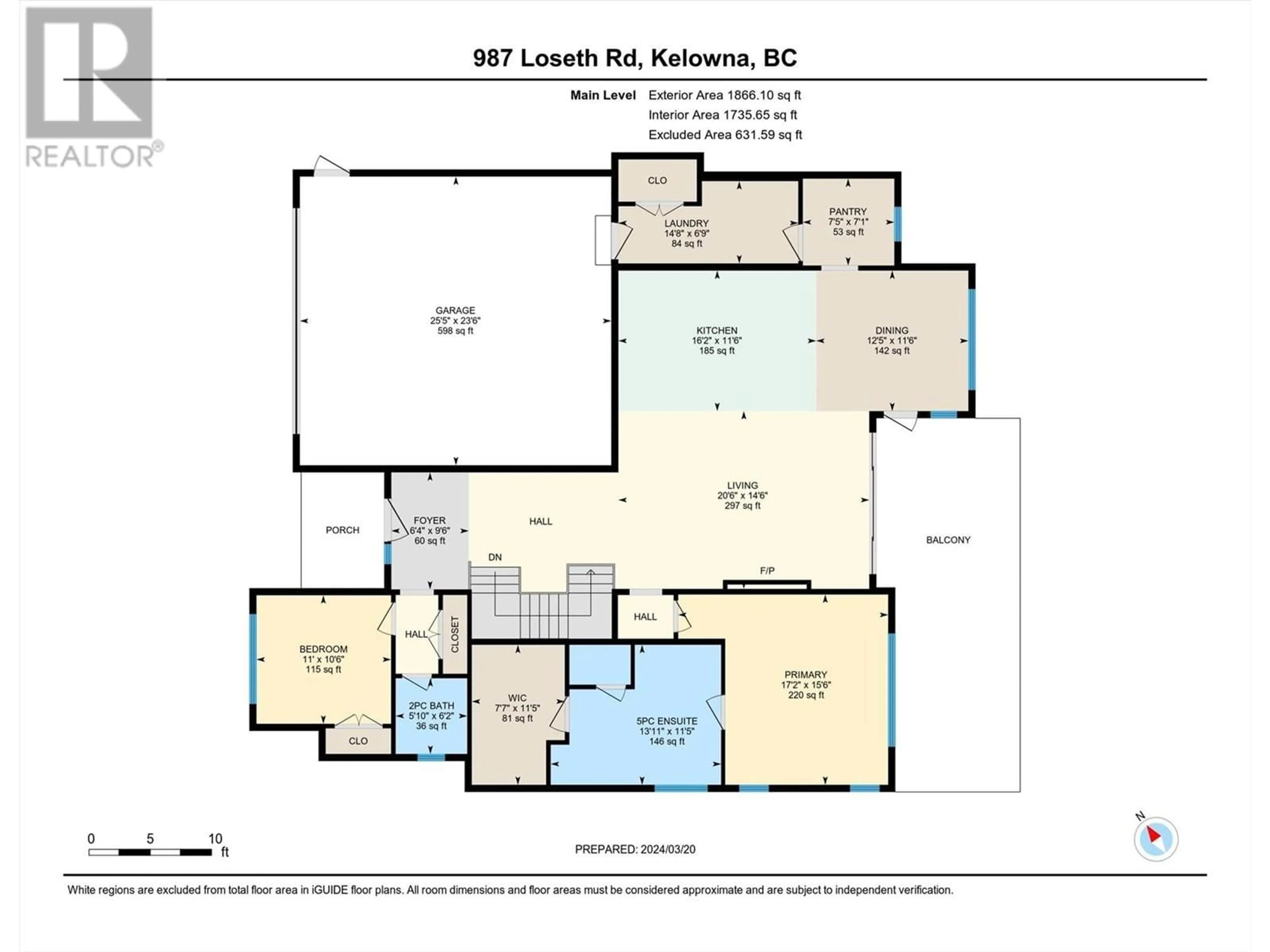 Floor plan for 987 LOSETH DRIVE, Kelowna British Columbia V1P0A8