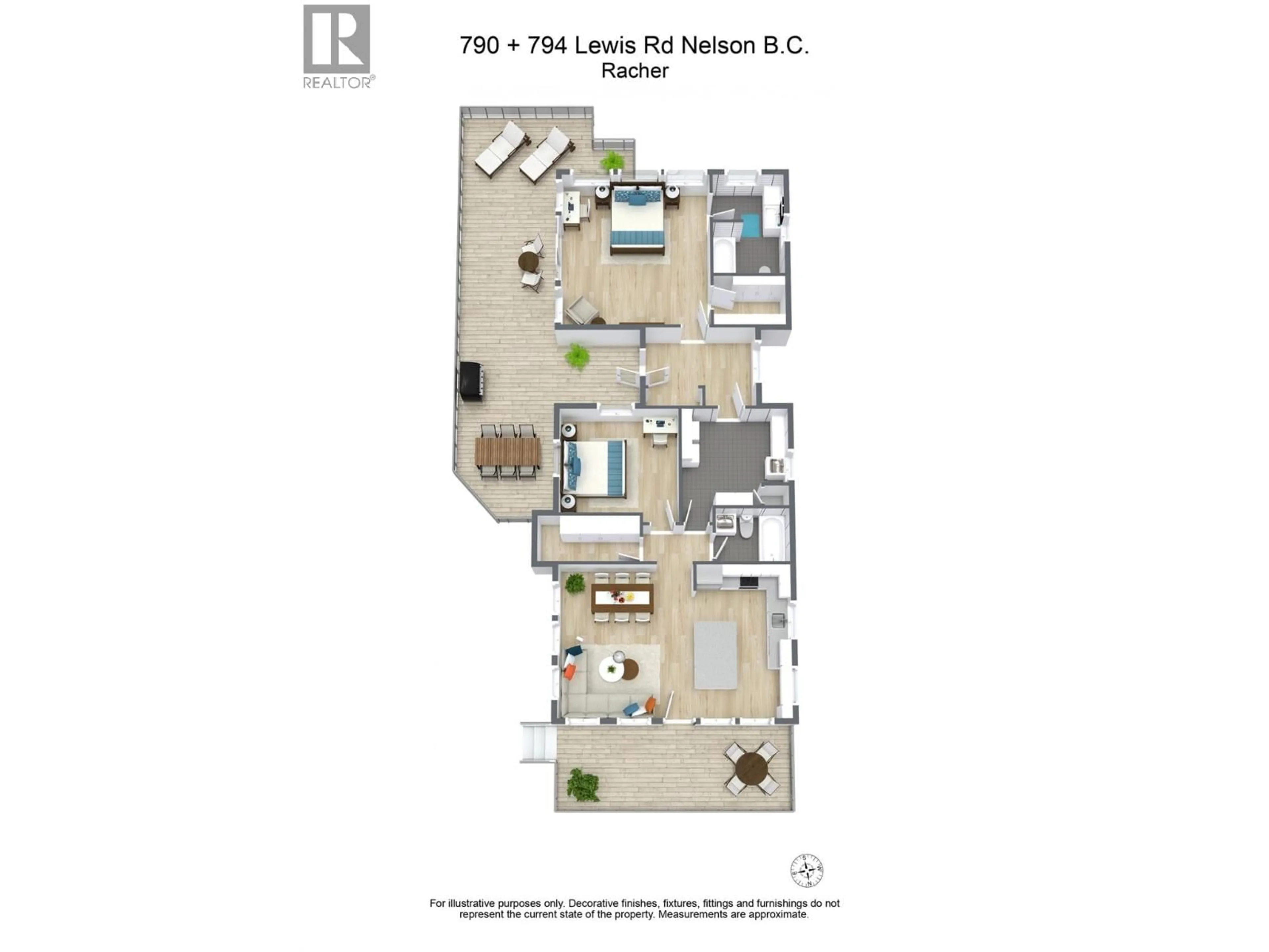 Floor plan for 790 & 794 LEWIS ROAD, Harrop British Columbia V1L6P7