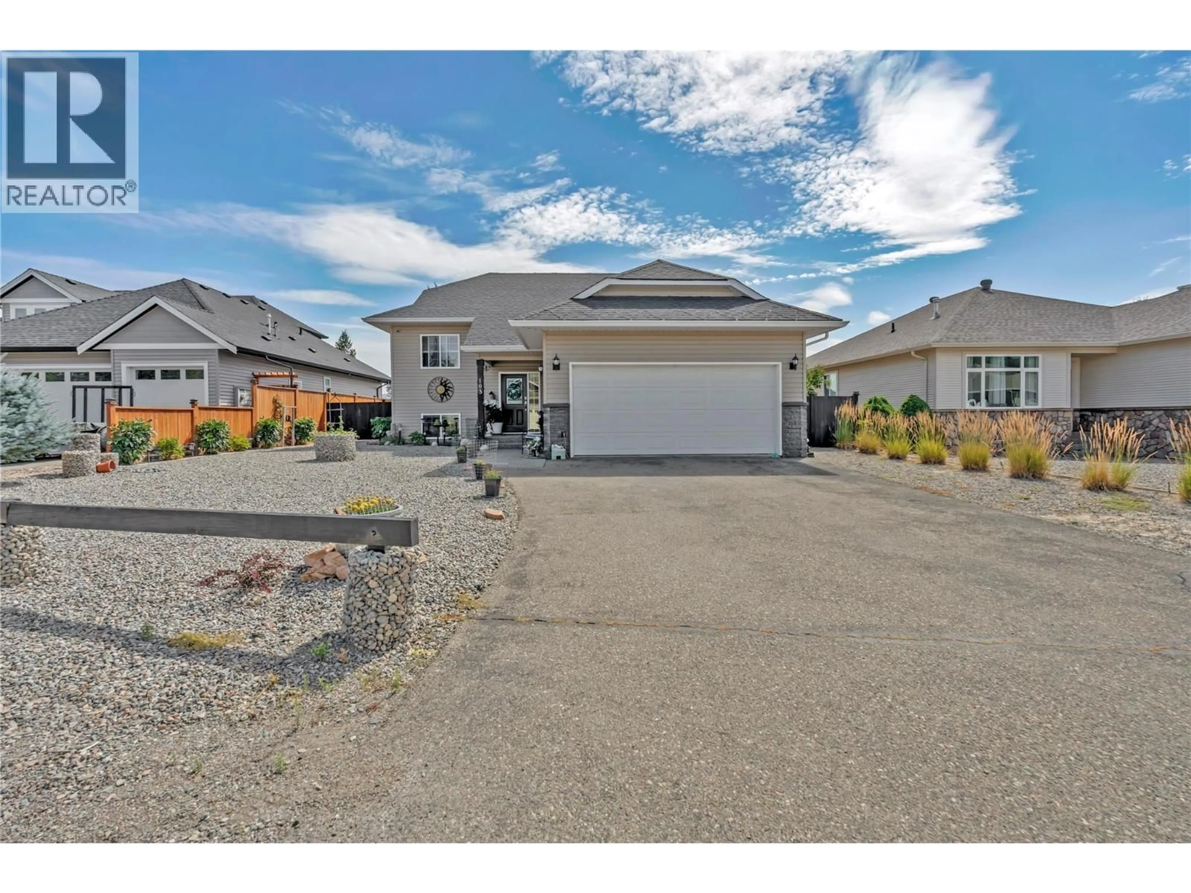 A pic from outside/outdoor area/front of a property/back of a property/a pic from drone, street for 103 WESTRIDGE DRIVE, Princeton British Columbia V0X1W0