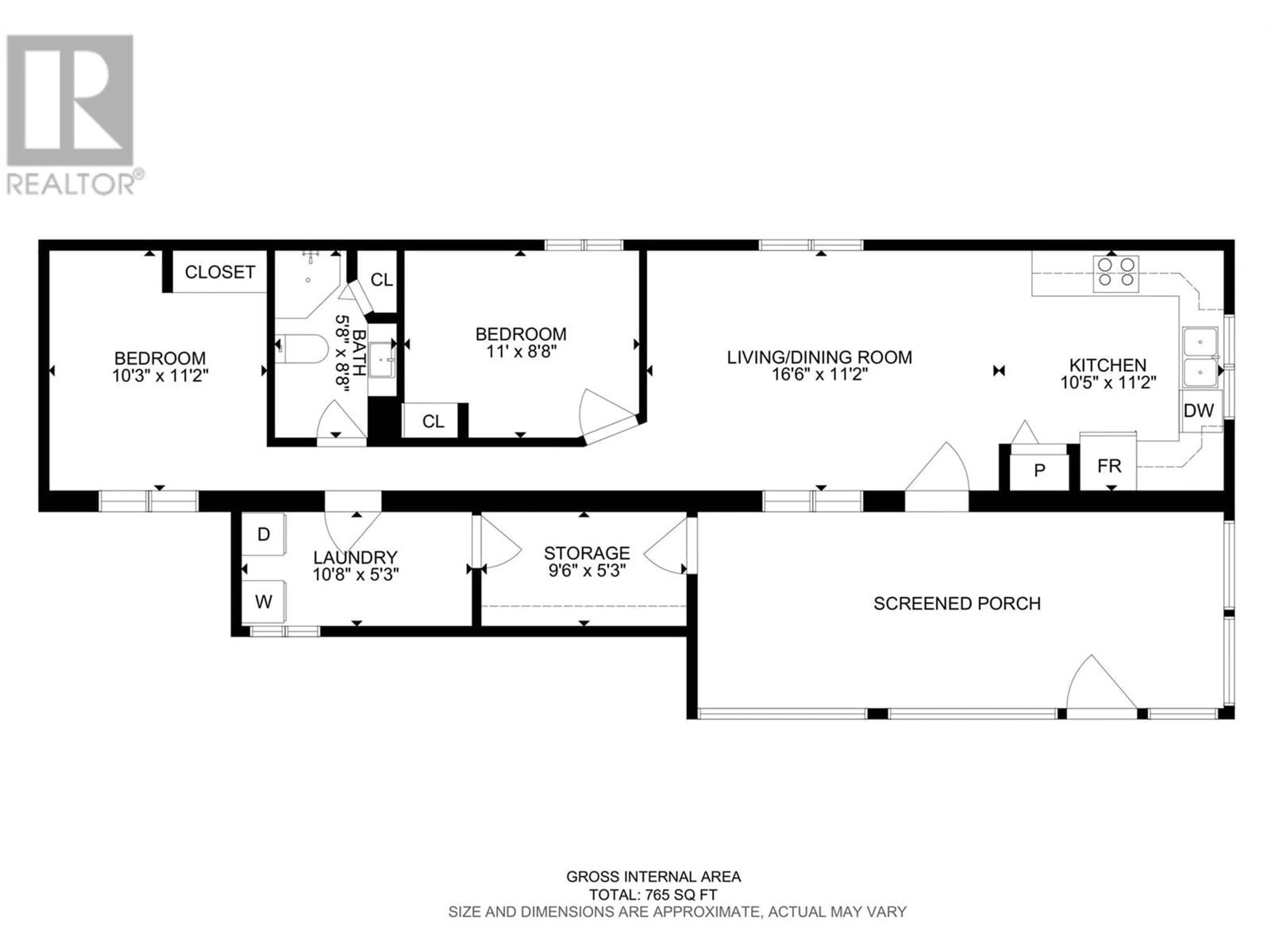 Floor plan for 61 - 1655 ORD ROAD, Kamloops British Columbia V2B7V6