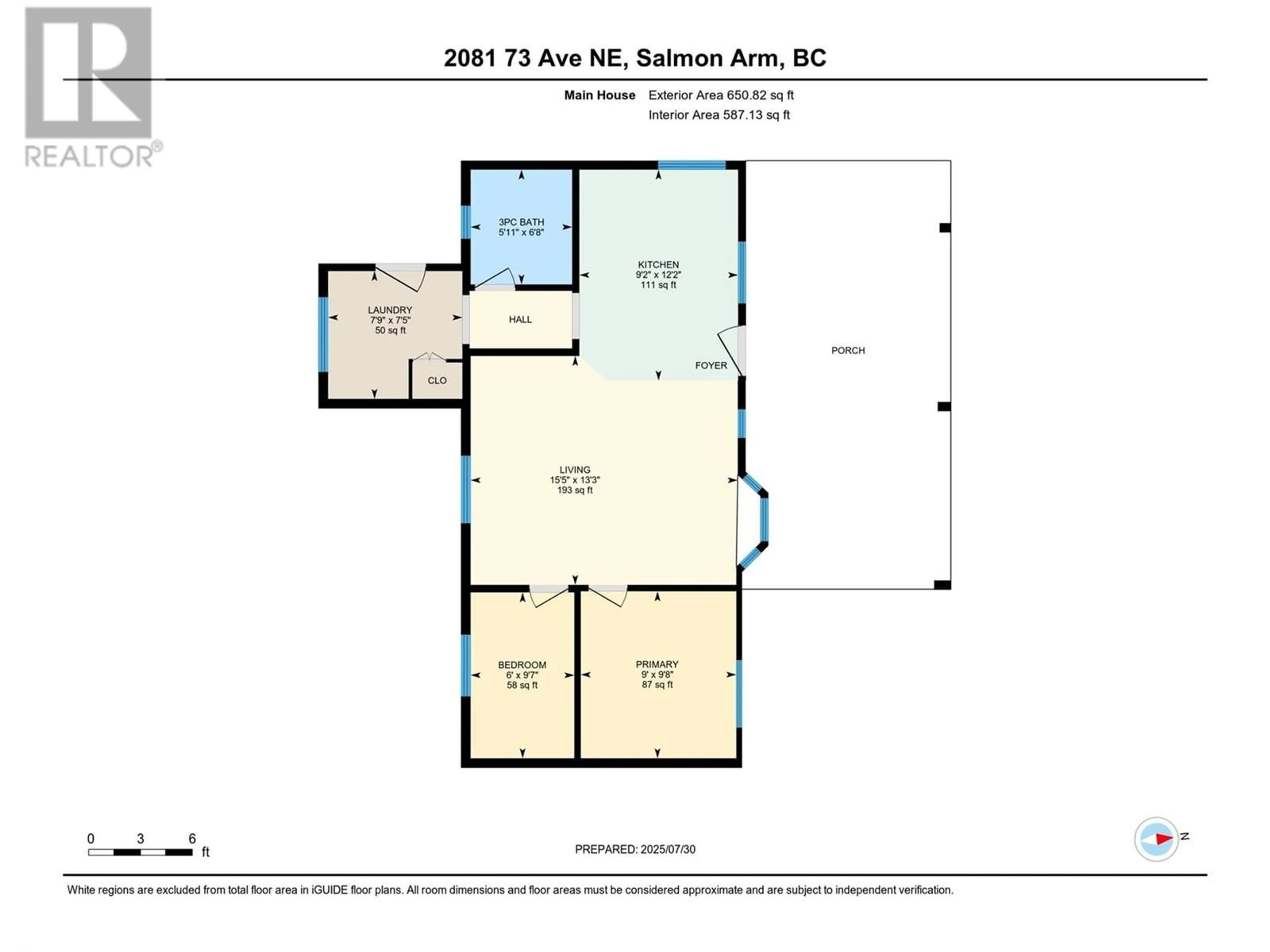 Floor plan for 2081 73 AVENUE NORTHEAST, Salmon Arm British Columbia V0E1K0