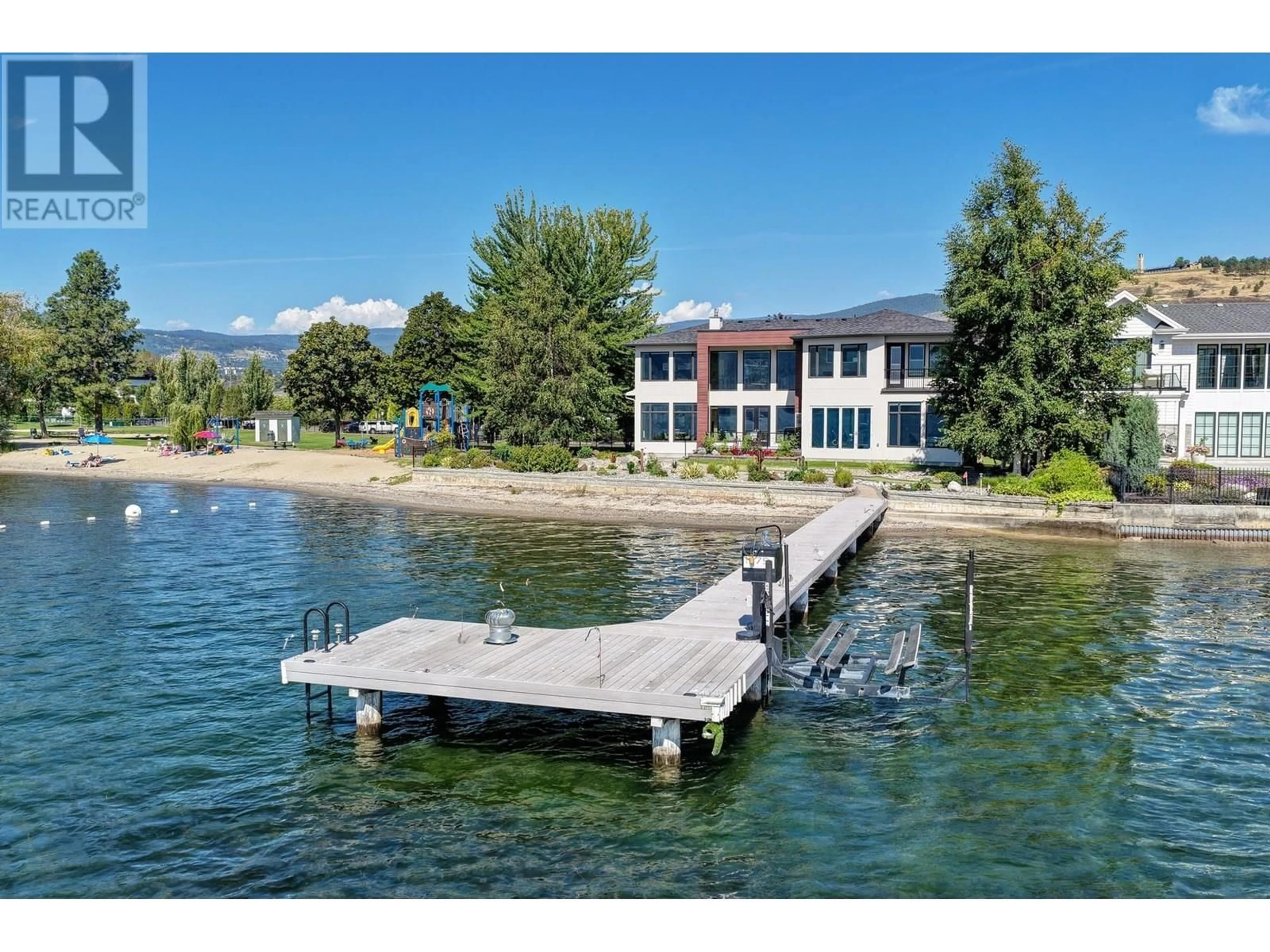 A pic from outside/outdoor area/front of a property/back of a property/a pic from drone, water/lake/river/ocean view for 1579 PRITCHARD DRIVE, West Kelowna British Columbia V4T1X4