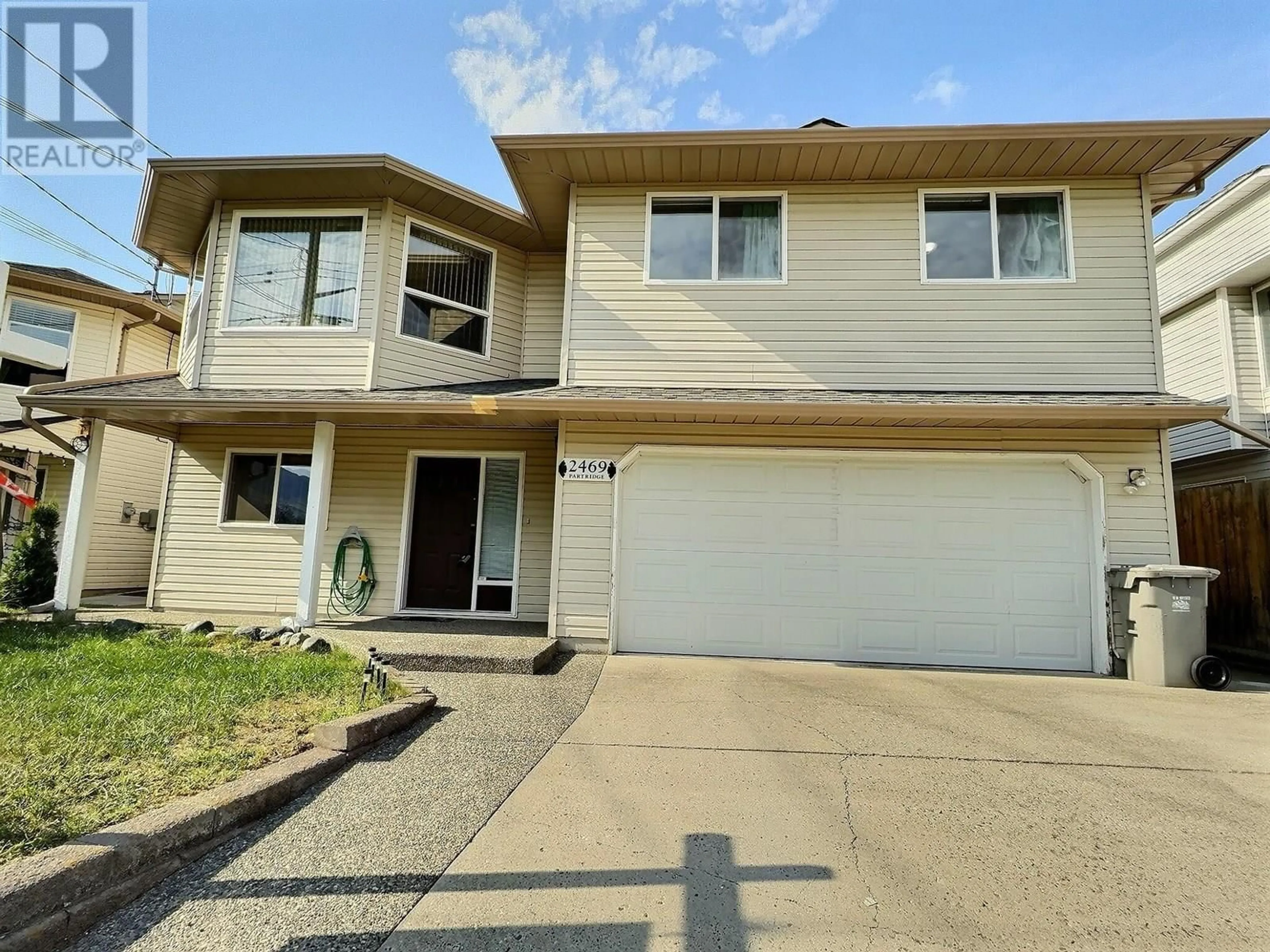 Home with vinyl exterior material, street for 2469 PARTRIDGE DRIVE, Kamloops British Columbia V2B8L2