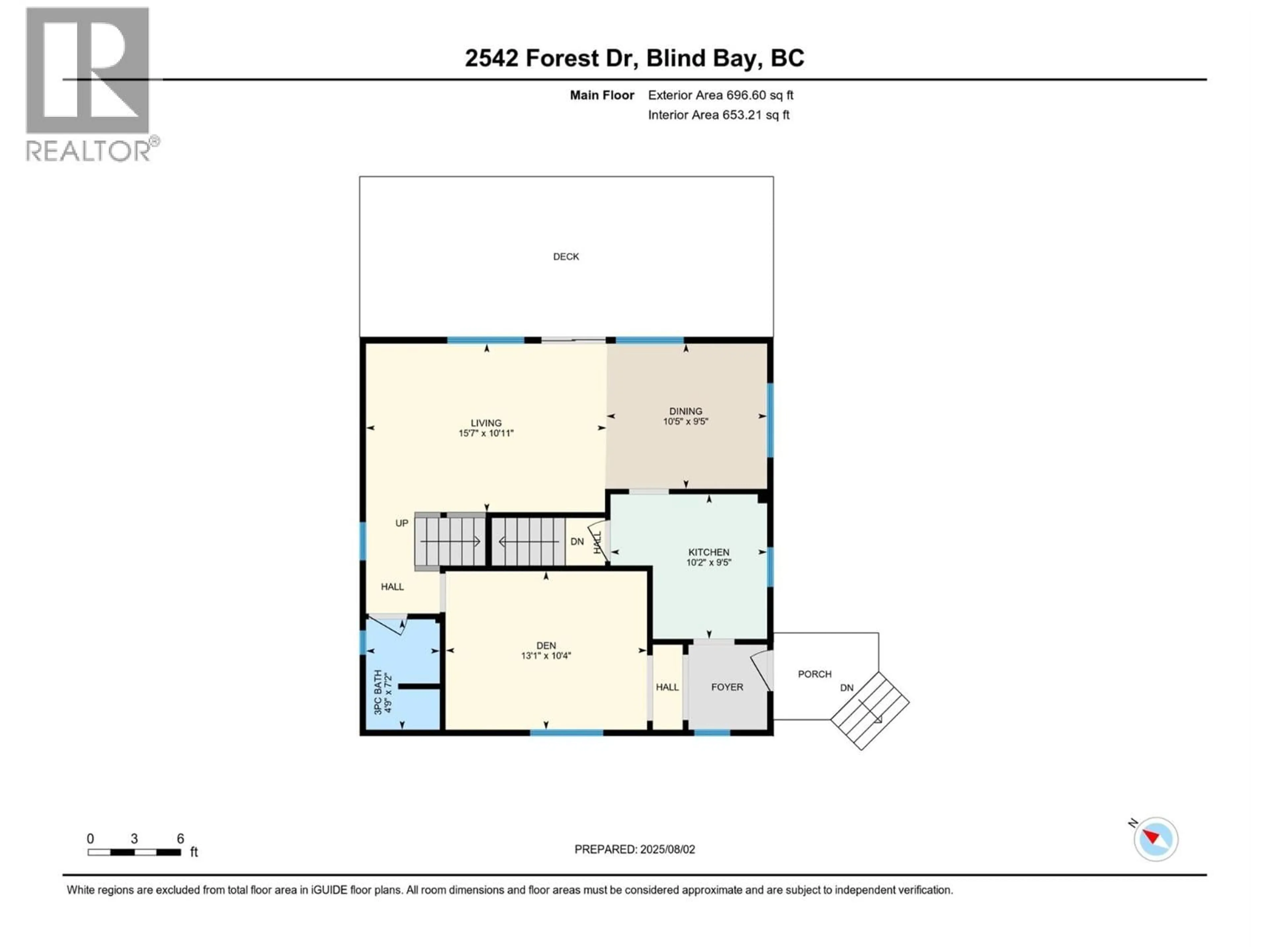 Floor plan for 2542 FOREST DRIVE, Blind Bay British Columbia V0E1H2