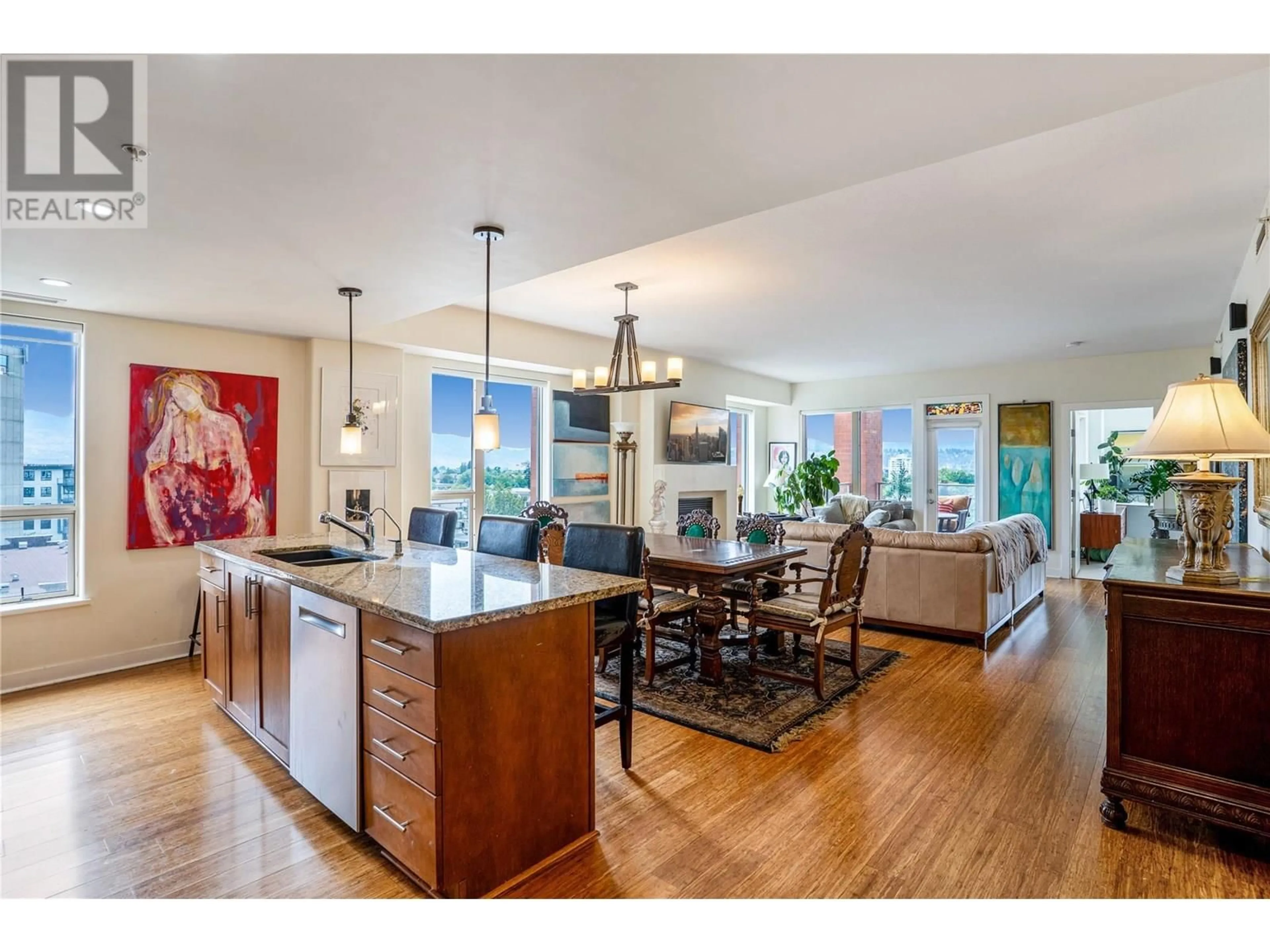 Open concept kitchen, unknown for 712 - 1160 BERNARD AVENUE, Kelowna British Columbia V4T2V4