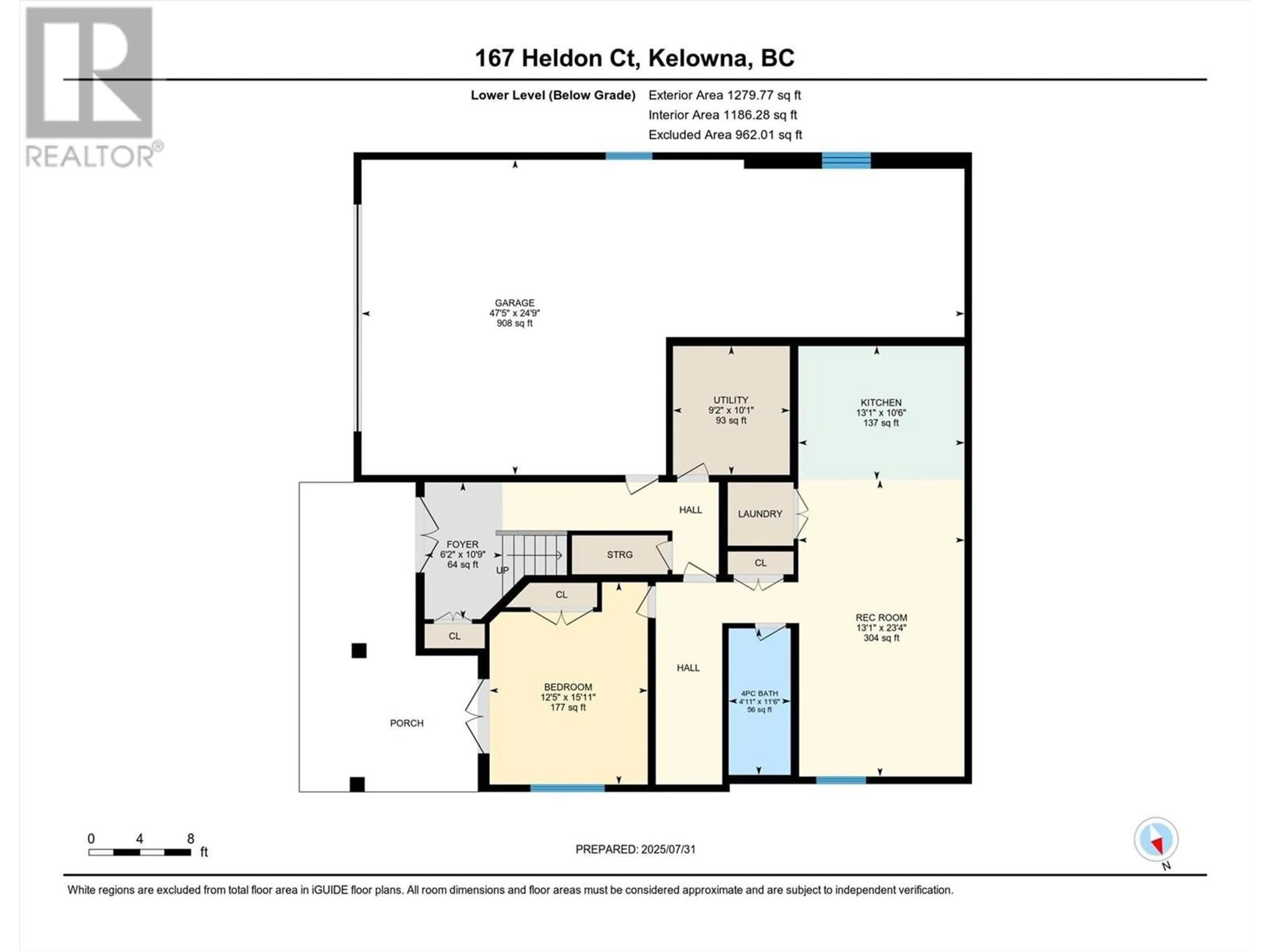 Floor plan for 167 HELDON COURT, West Kelowna British Columbia V1Z3S5