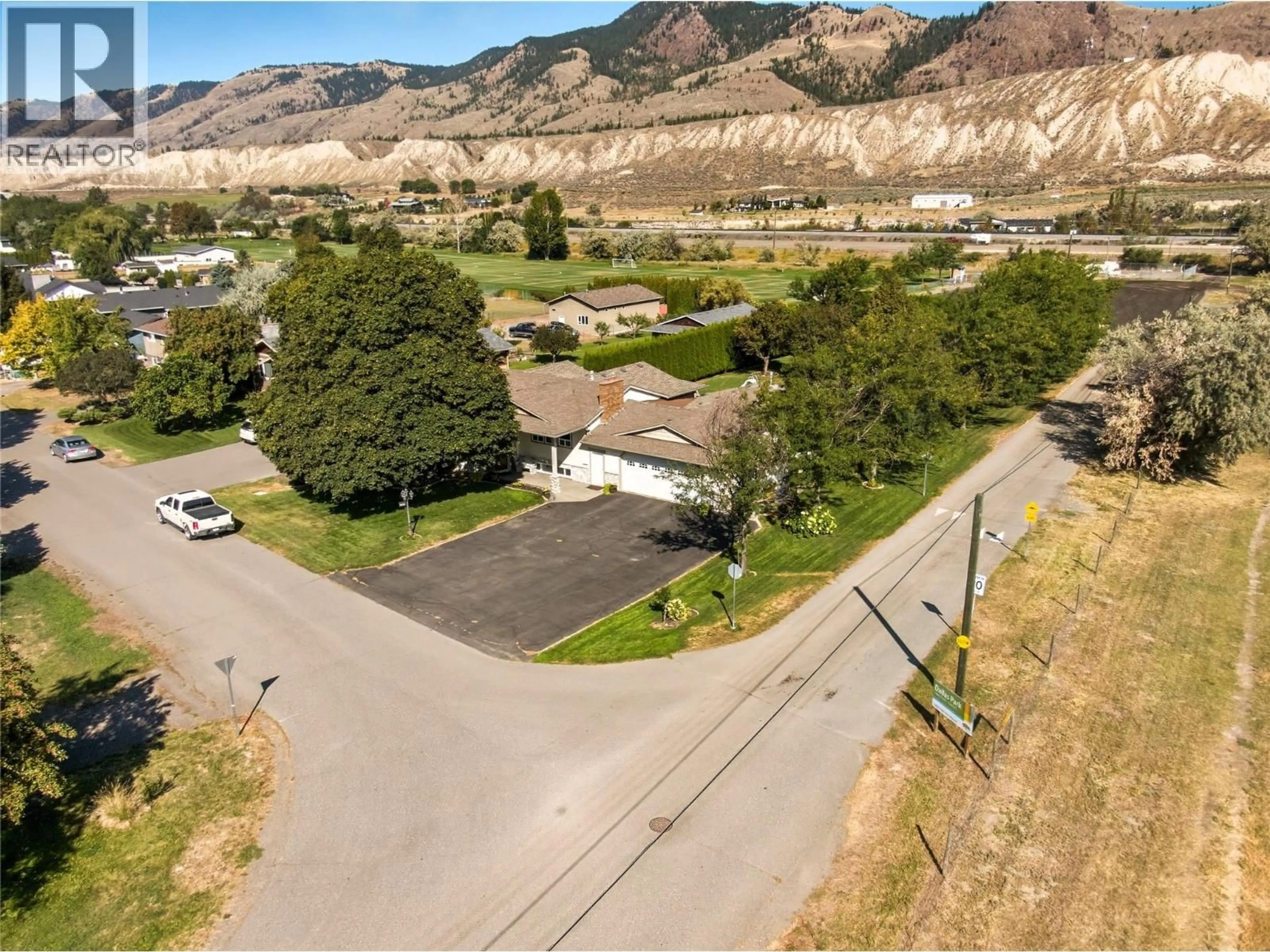 A pic from outside/outdoor area/front of a property/back of a property/a pic from drone, mountain view for 5996 TODD HILL CRESCENT, Kamloops British Columbia V2C4X8