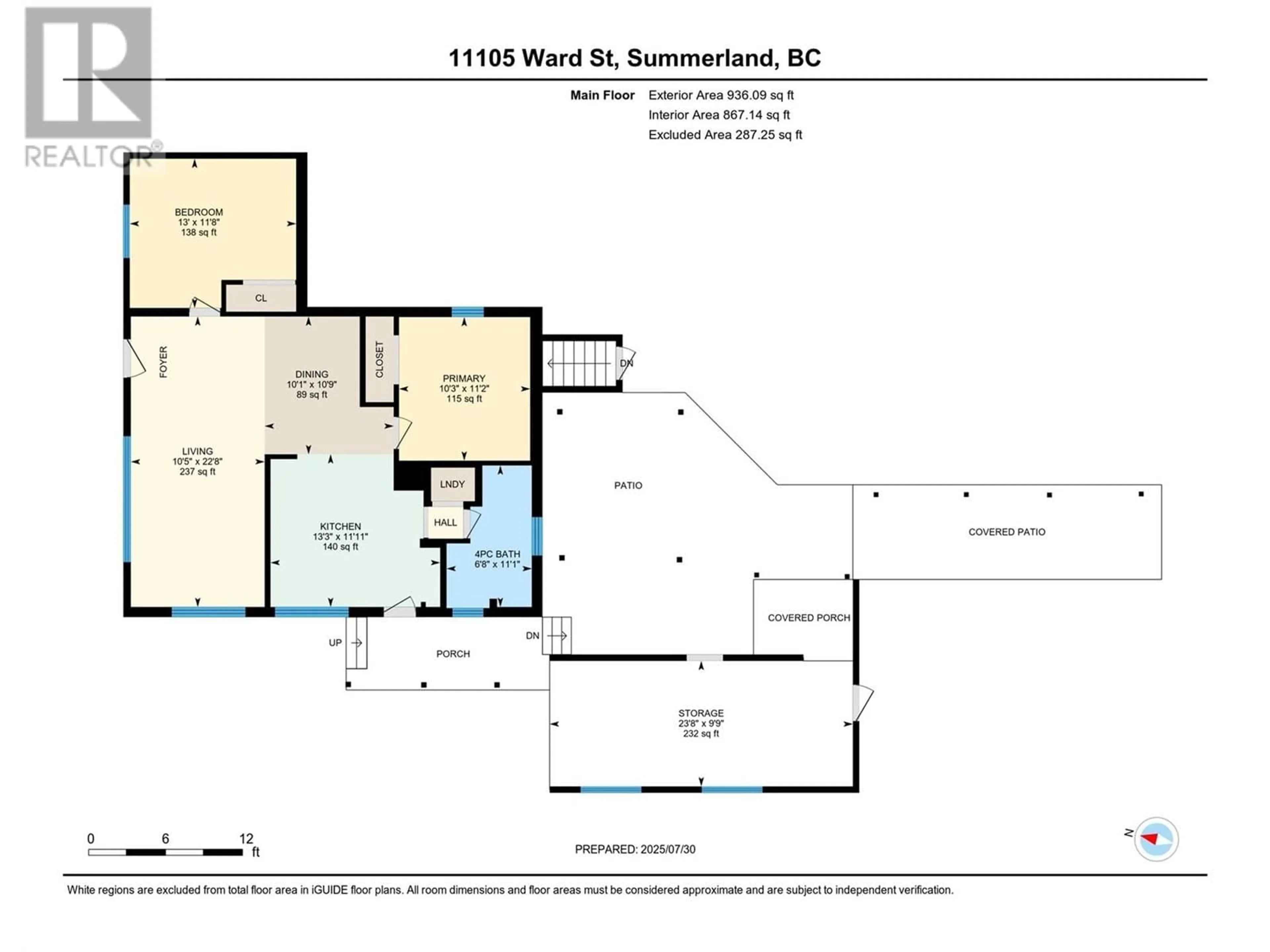 Floor plan for 11105 WARD STREET, Summerland British Columbia V0H1Z0