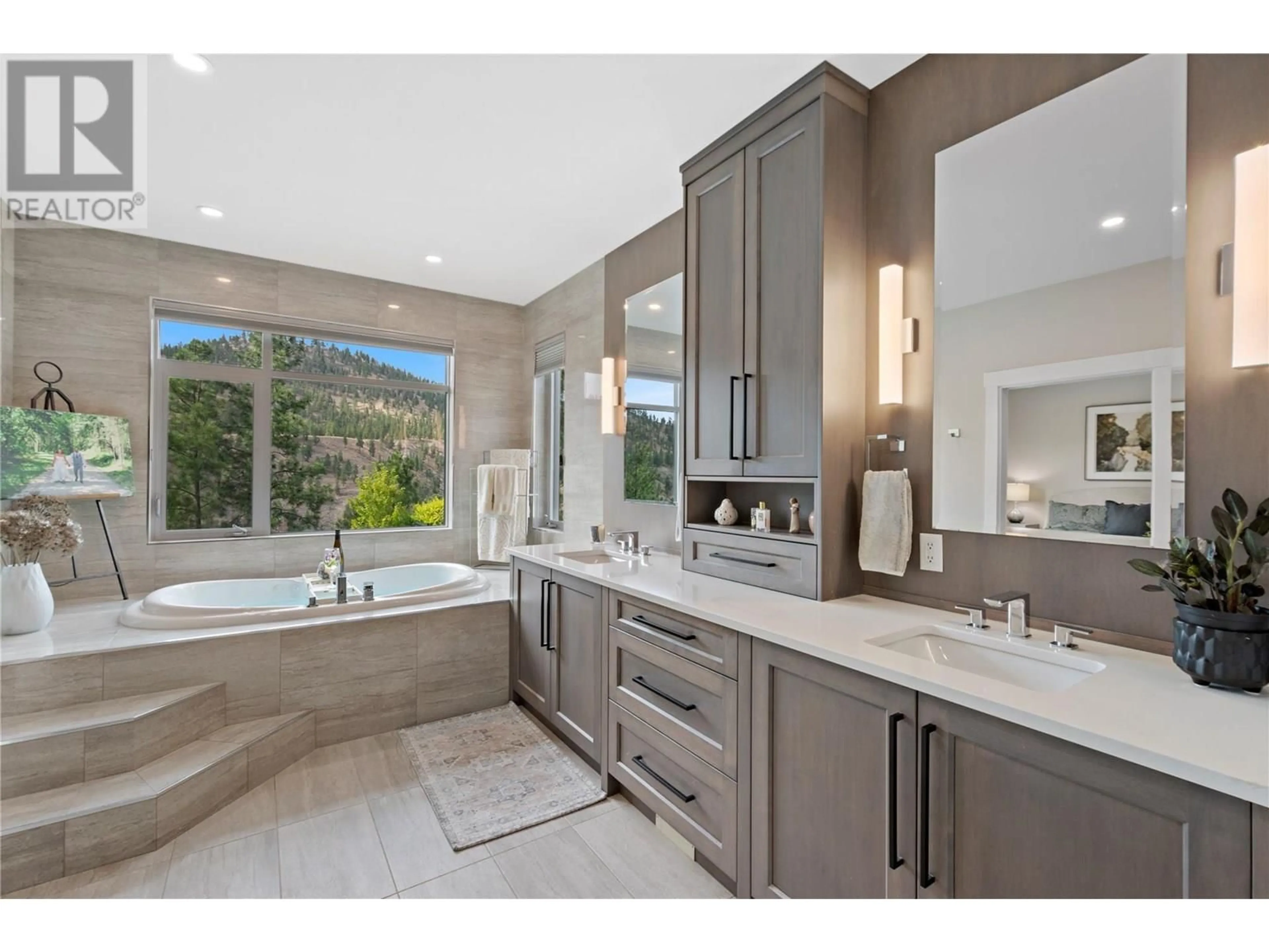 Contemporary bathroom, ceramic/tile floor for 1009 ANTLER DRIVE, Penticton British Columbia V2A0C8