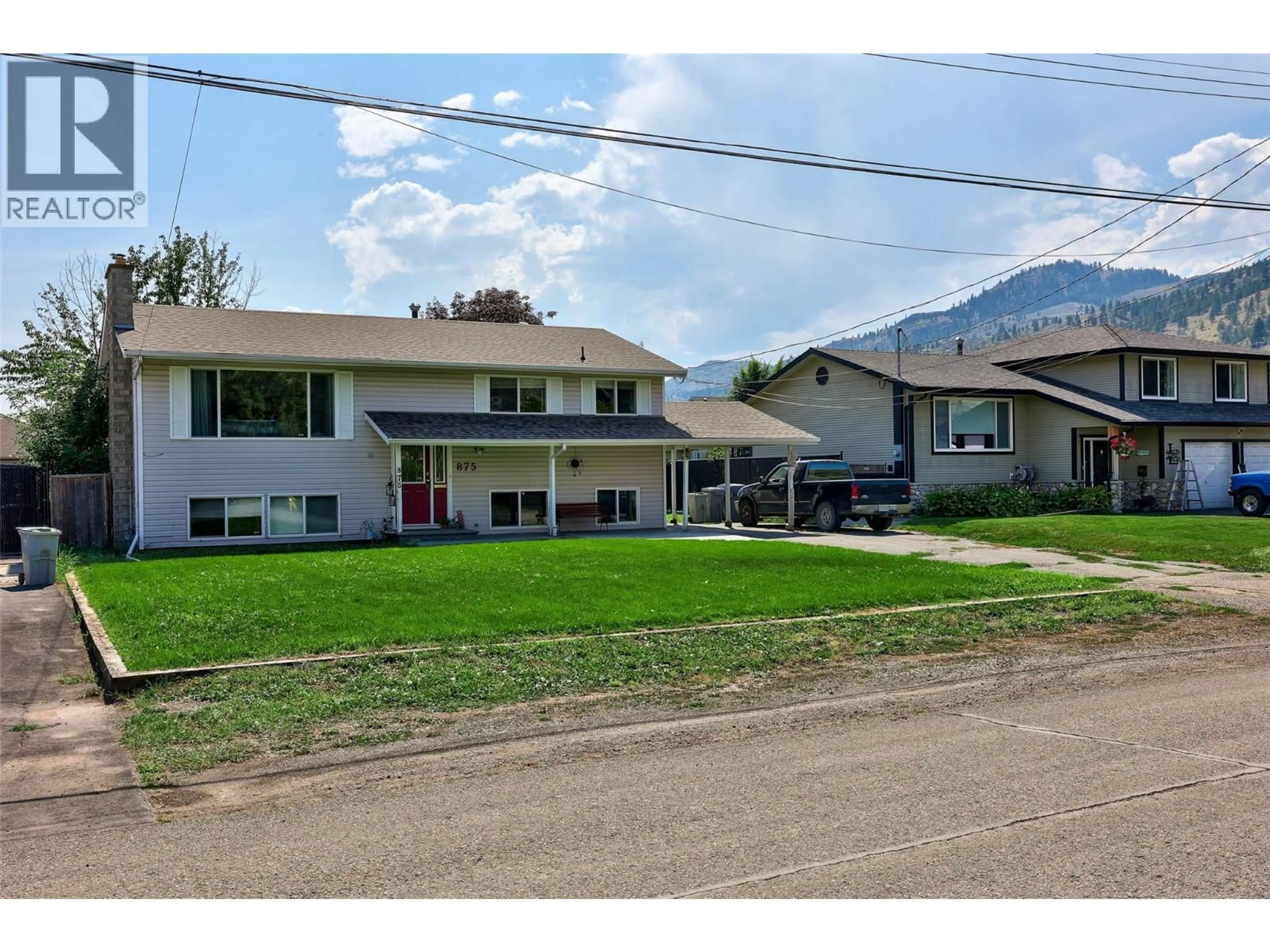 A pic from outside/outdoor area/front of a property/back of a property/a pic from drone, mountain view for 875 PUHALLO DRIVE, Kamloops British Columbia V2B6P8