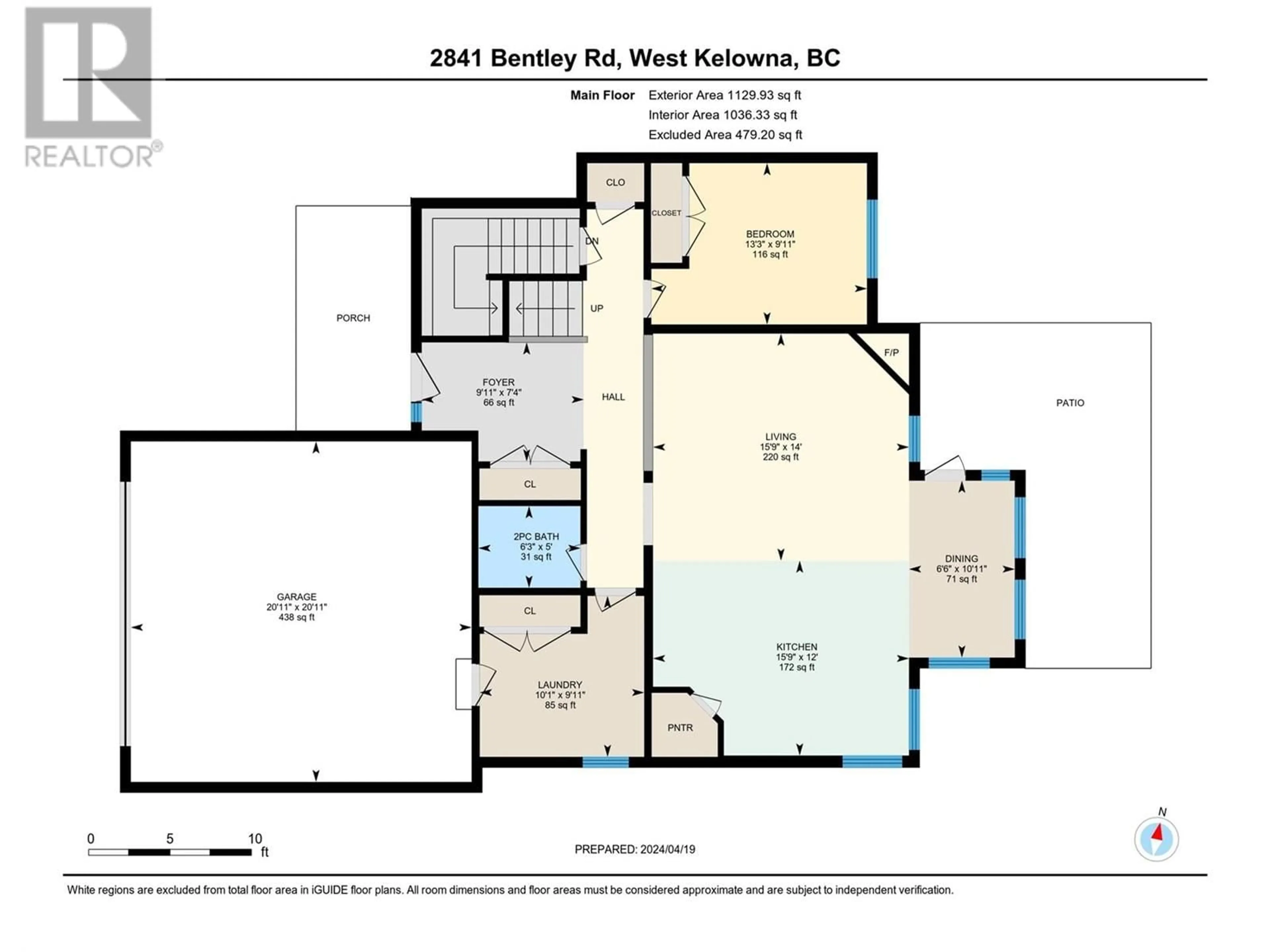 Floor plan for 2841 BENTLEY ROAD, West Kelowna British Columbia V4T3B2