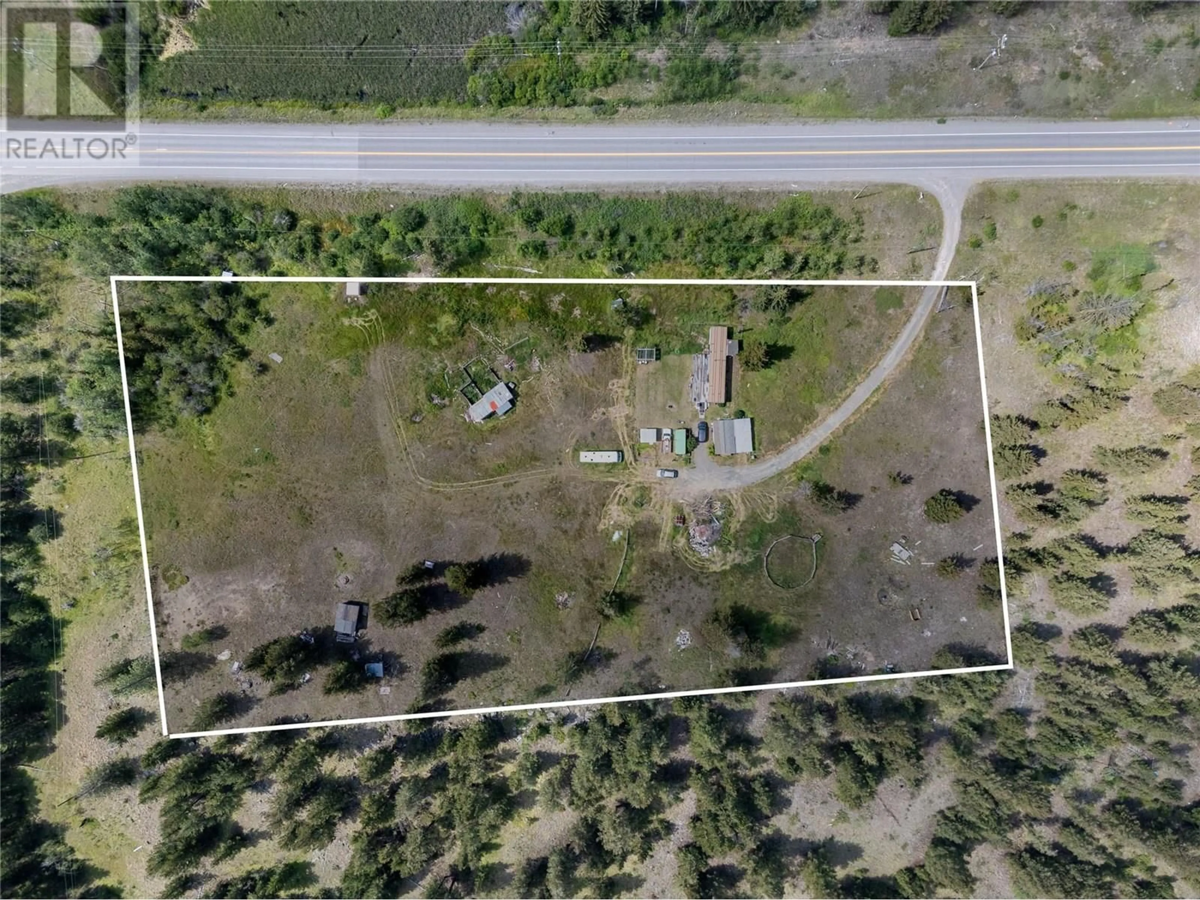 A pic from outside/outdoor area/front of a property/back of a property/a pic from drone, building for 8832 CARIBOO  97 HIGHWAY, Clinton British Columbia V0K1K0