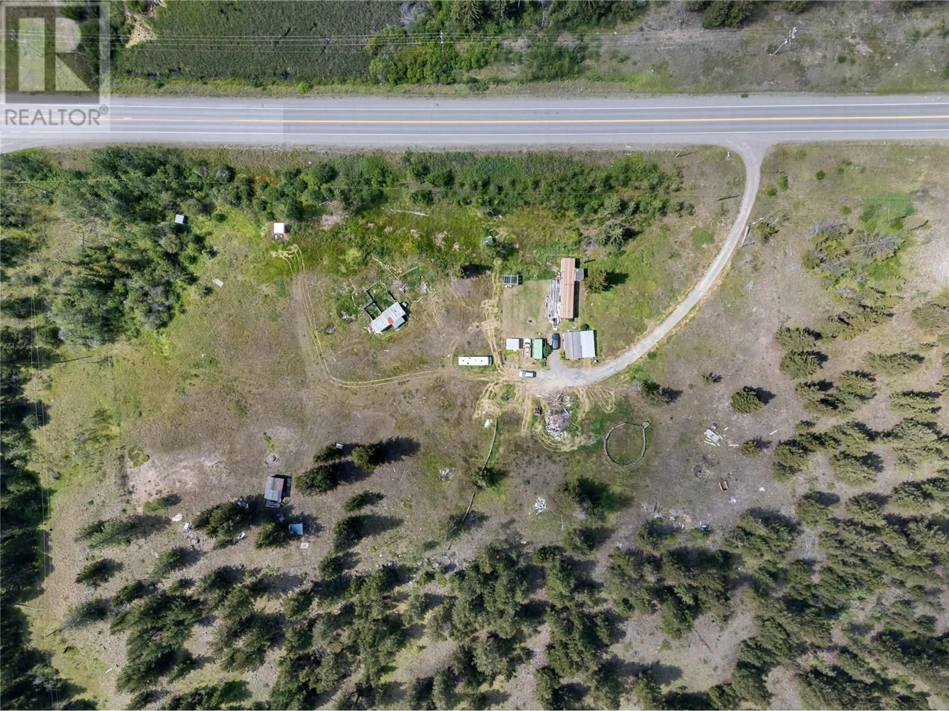 A pic from outside/outdoor area/front of a property/back of a property/a pic from drone, street for 8832 CARIBOO  97 HIGHWAY, Clinton British Columbia V0K1K0
