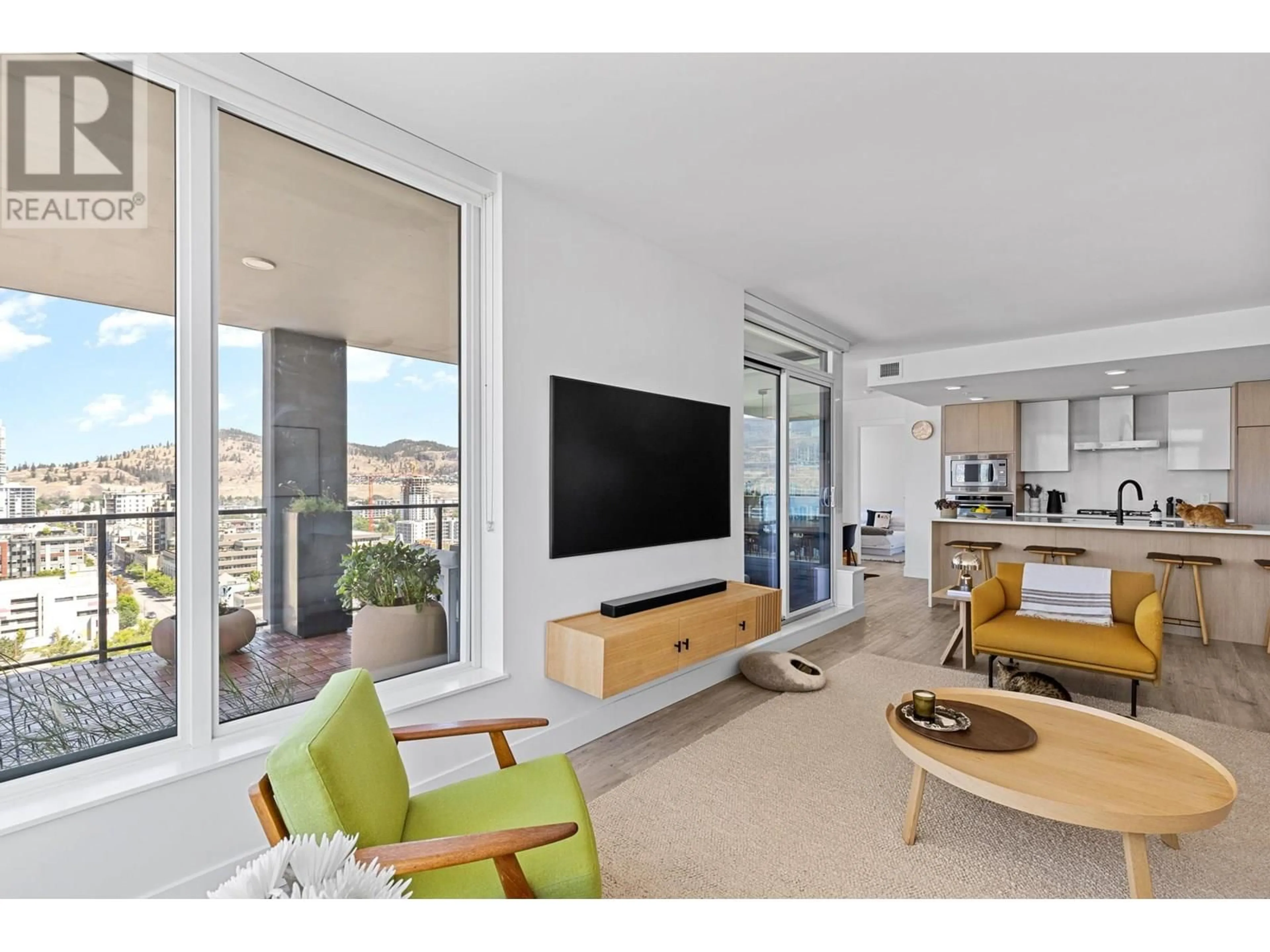Living room with furniture, unknown for 1809 - 1588 ELLIS STREET, Kelowna British Columbia V1Y0H1