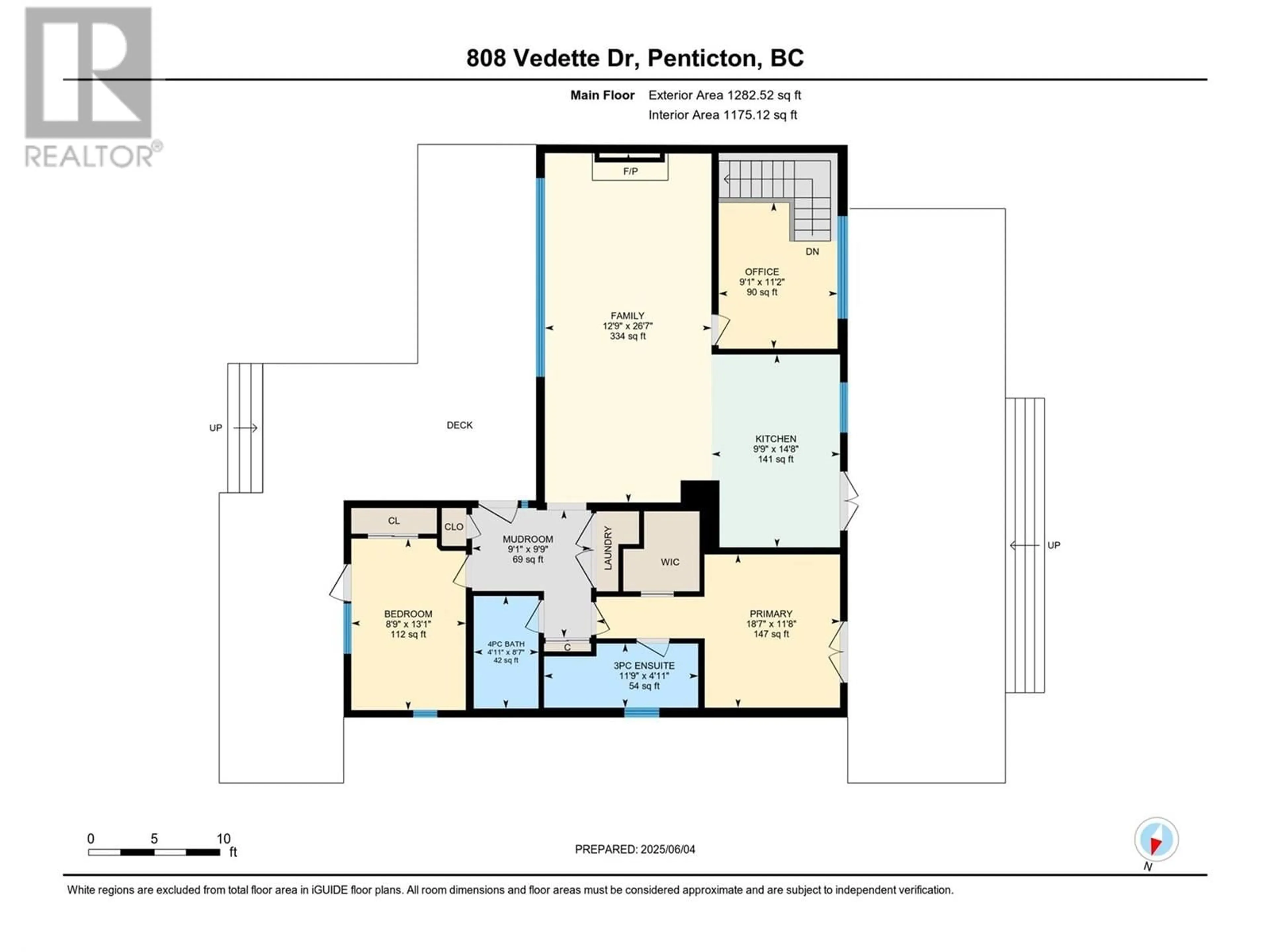 Floor plan for 808 VEDETTE DRIVE, Penticton British Columbia V2A8Y3
