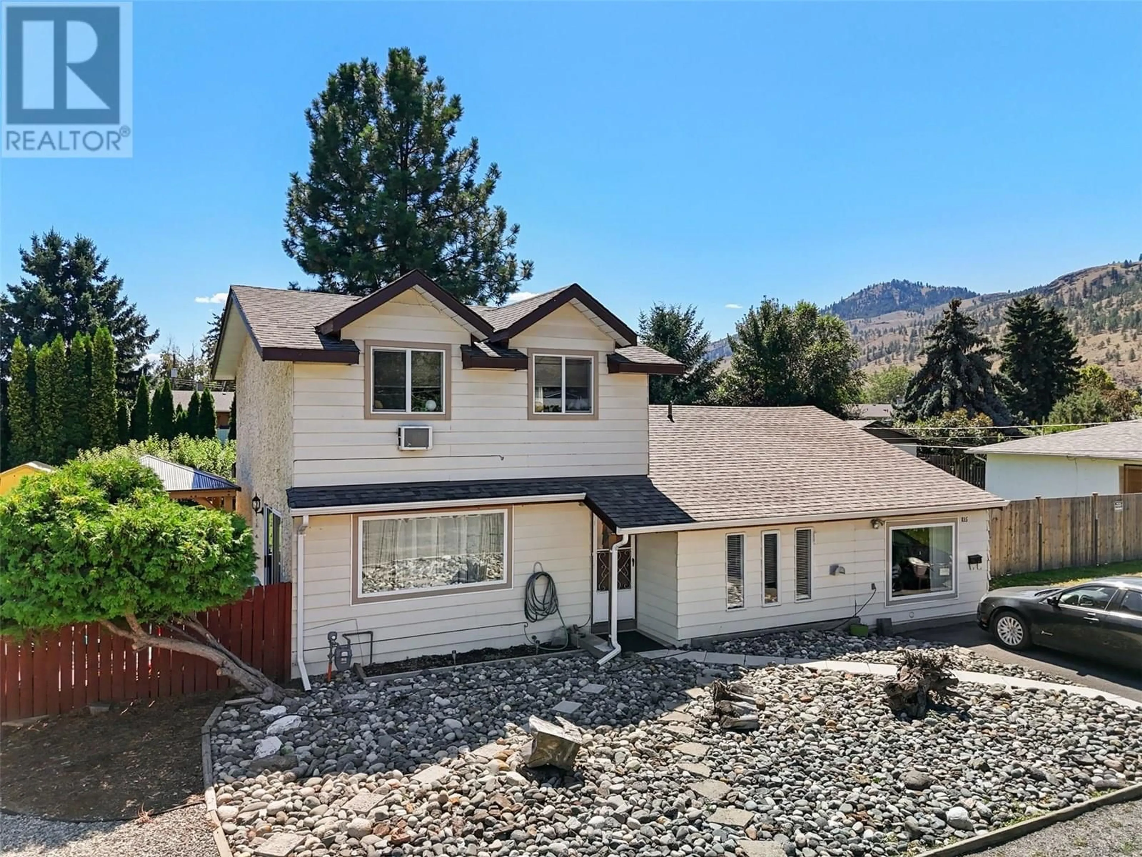 A pic from outside/outdoor area/front of a property/back of a property/a pic from drone, mountain view for 835 PINE SPRINGS ROAD, Kamloops British Columbia V2B6R3