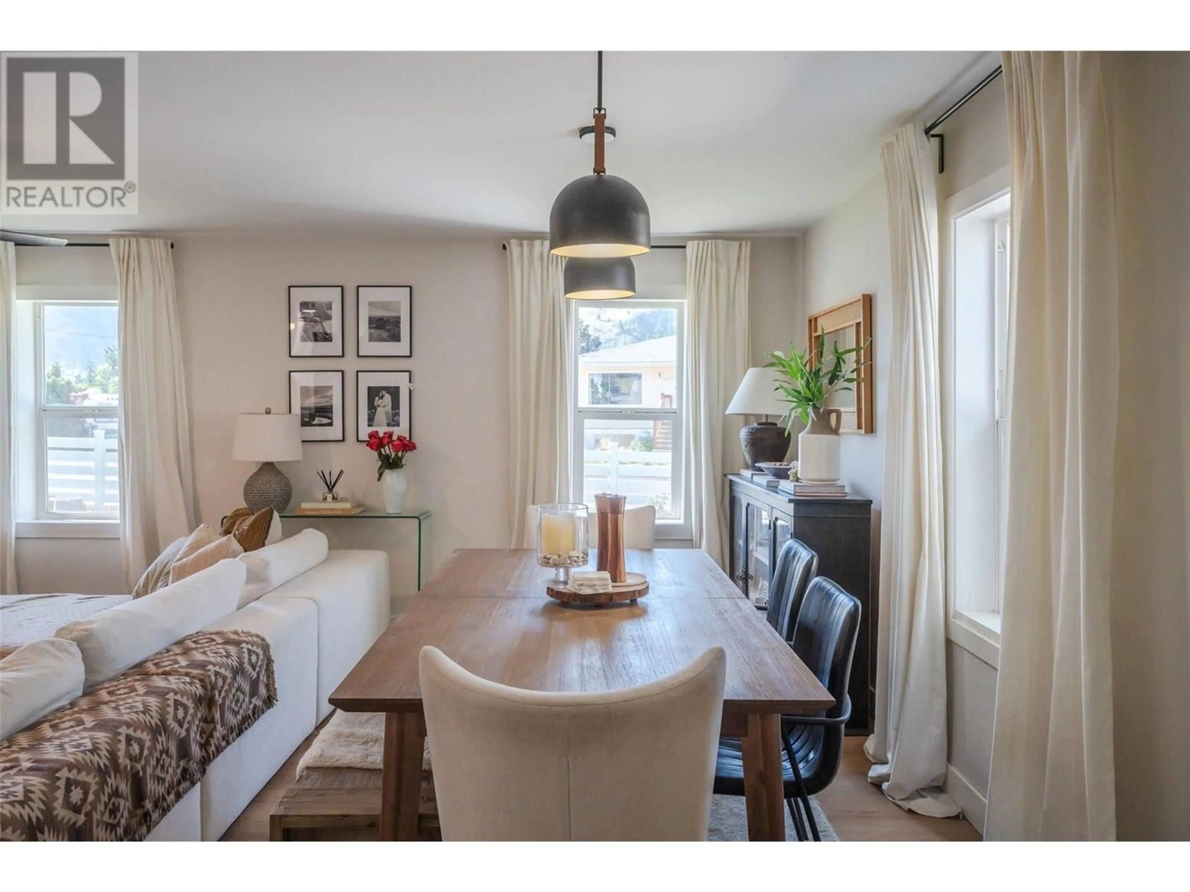 Dining room, wood/laminate floor for 11716 PRAIRIE VALLEY ROAD, Summerland British Columbia V0H1Z8