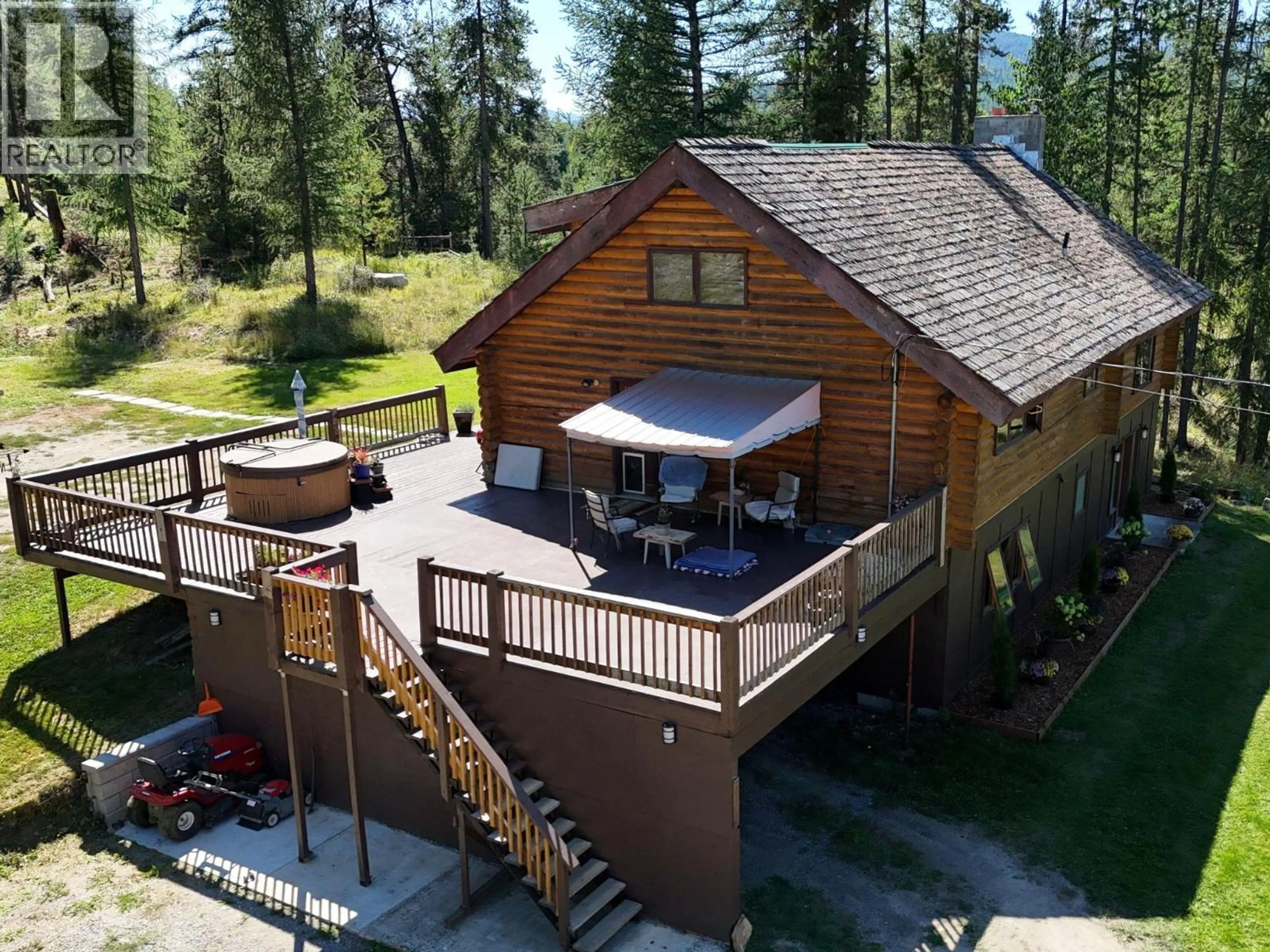 A pic from outside/outdoor area/front of a property/back of a property/a pic from drone, mountain view for 5698 HIDDEN VALLEY ROAD, Cranbrook British Columbia V1C6Z3