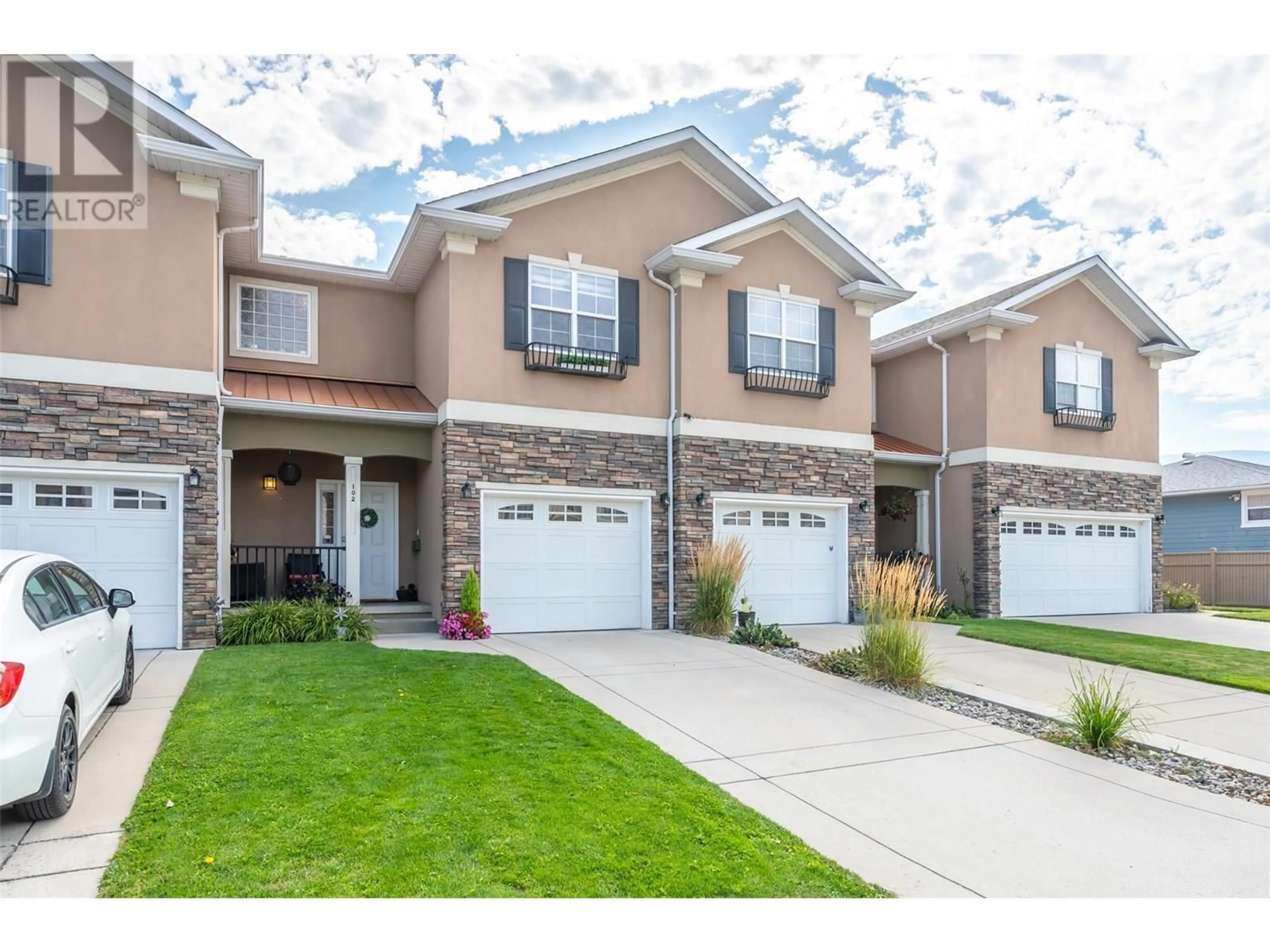 Home with brick exterior material, street for 102 - 1742 FAIRFORD DRIVE, Penticton British Columbia V2A6C8
