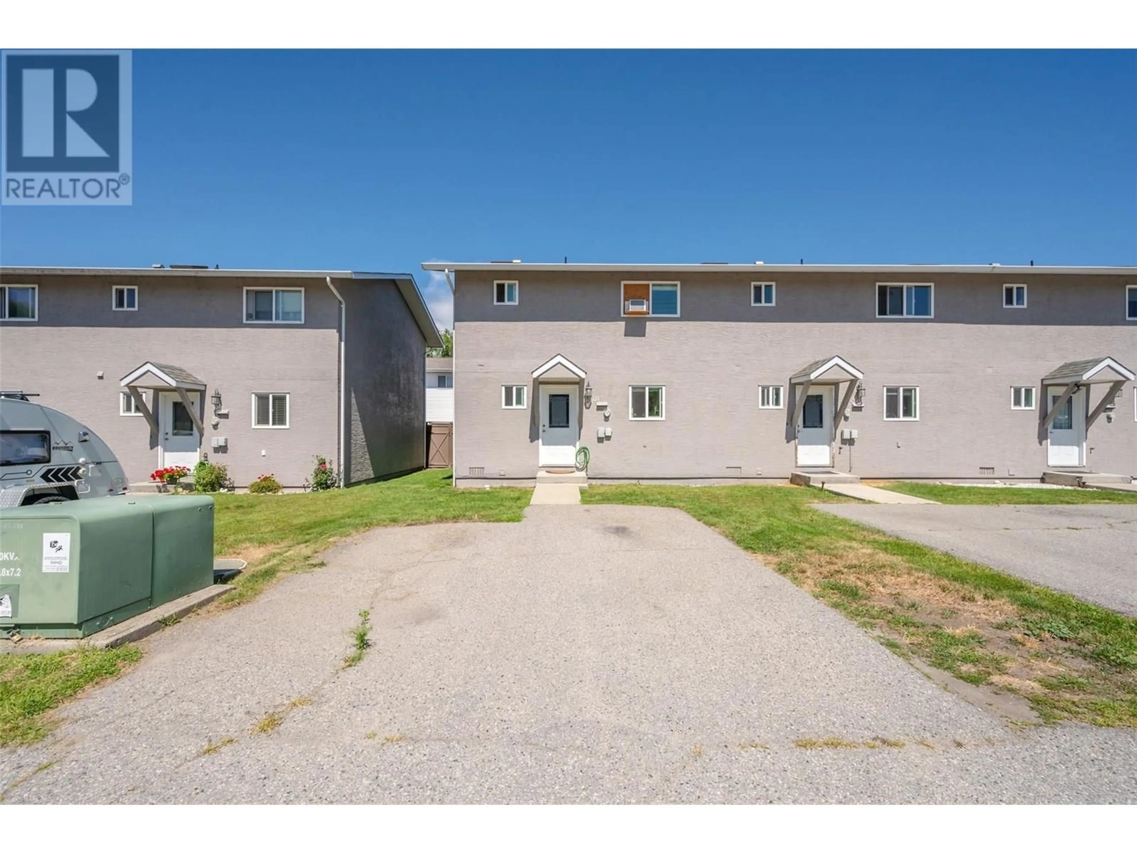 A pic from outside/outdoor area/front of a property/back of a property/a pic from drone, street for 105 - 970 OAKVILLE STREET, Penticton British Columbia V2A8J6