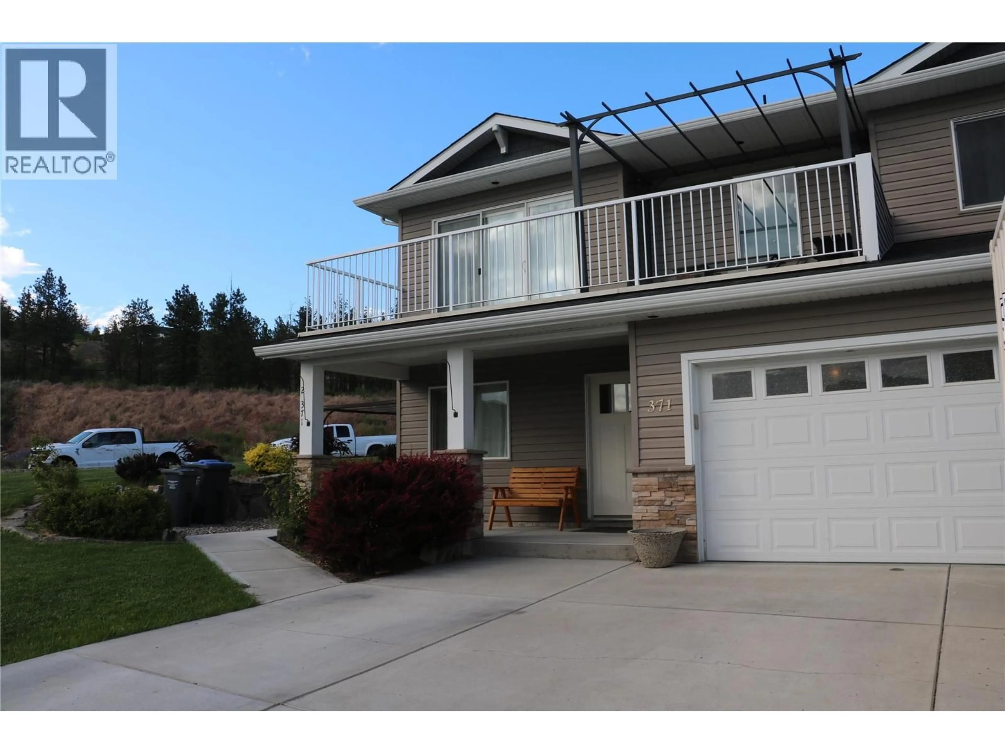 Home with vinyl exterior material, street for 371 ACADEMY WAY, Kelowna British Columbia V1V3A9