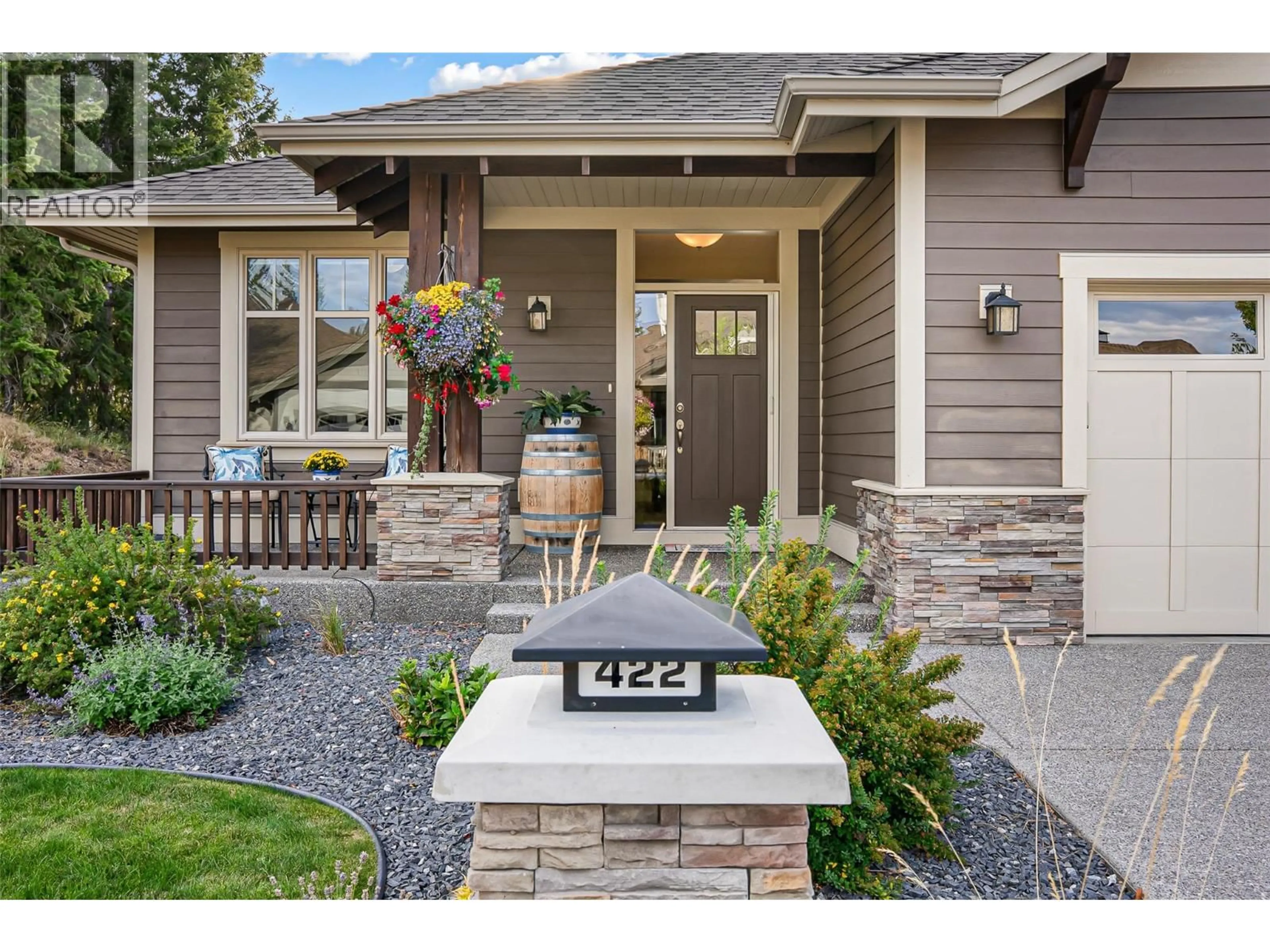 Home with brick exterior material, street for 422 LONGSPOON PLACE, Vernon British Columbia V1H2K2