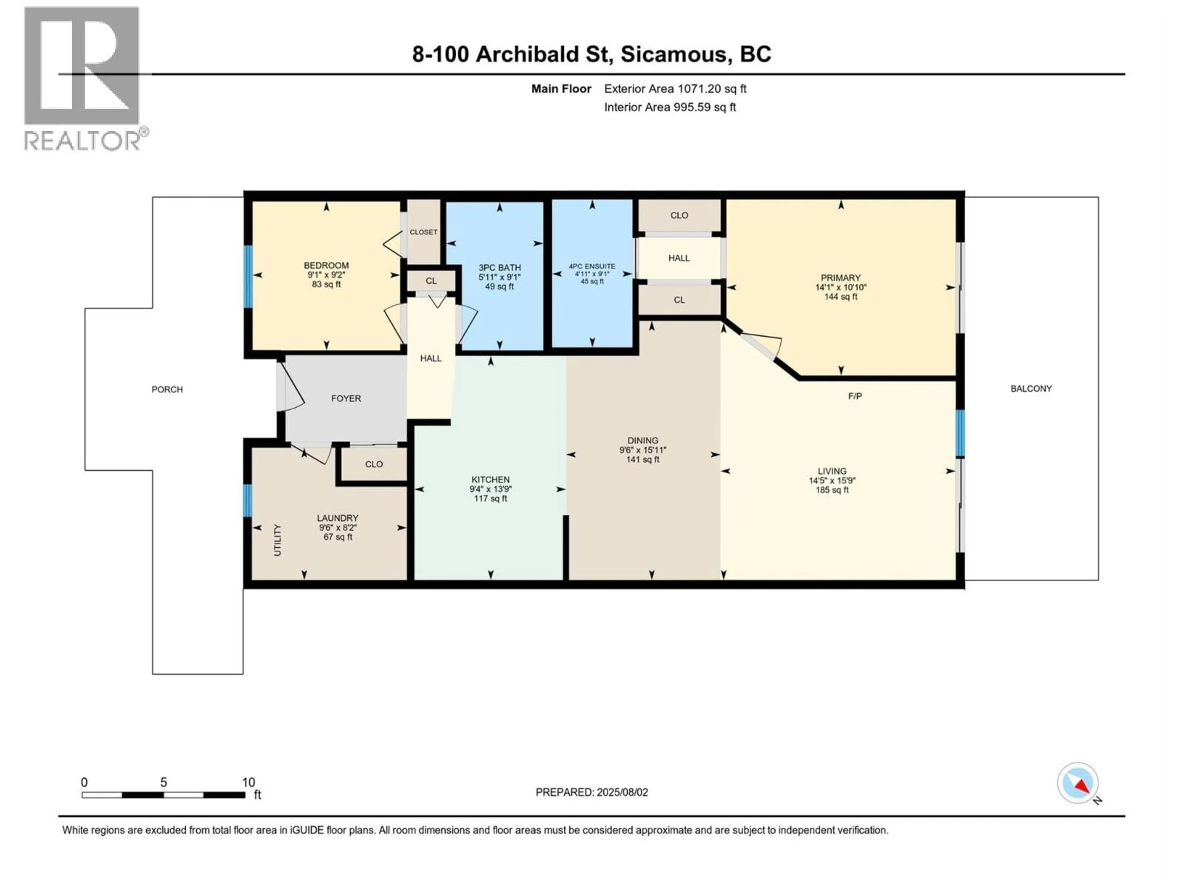 Floor plan for 8 - 100 ARCHIBALD STREET, Sicamous British Columbia V0E2V1