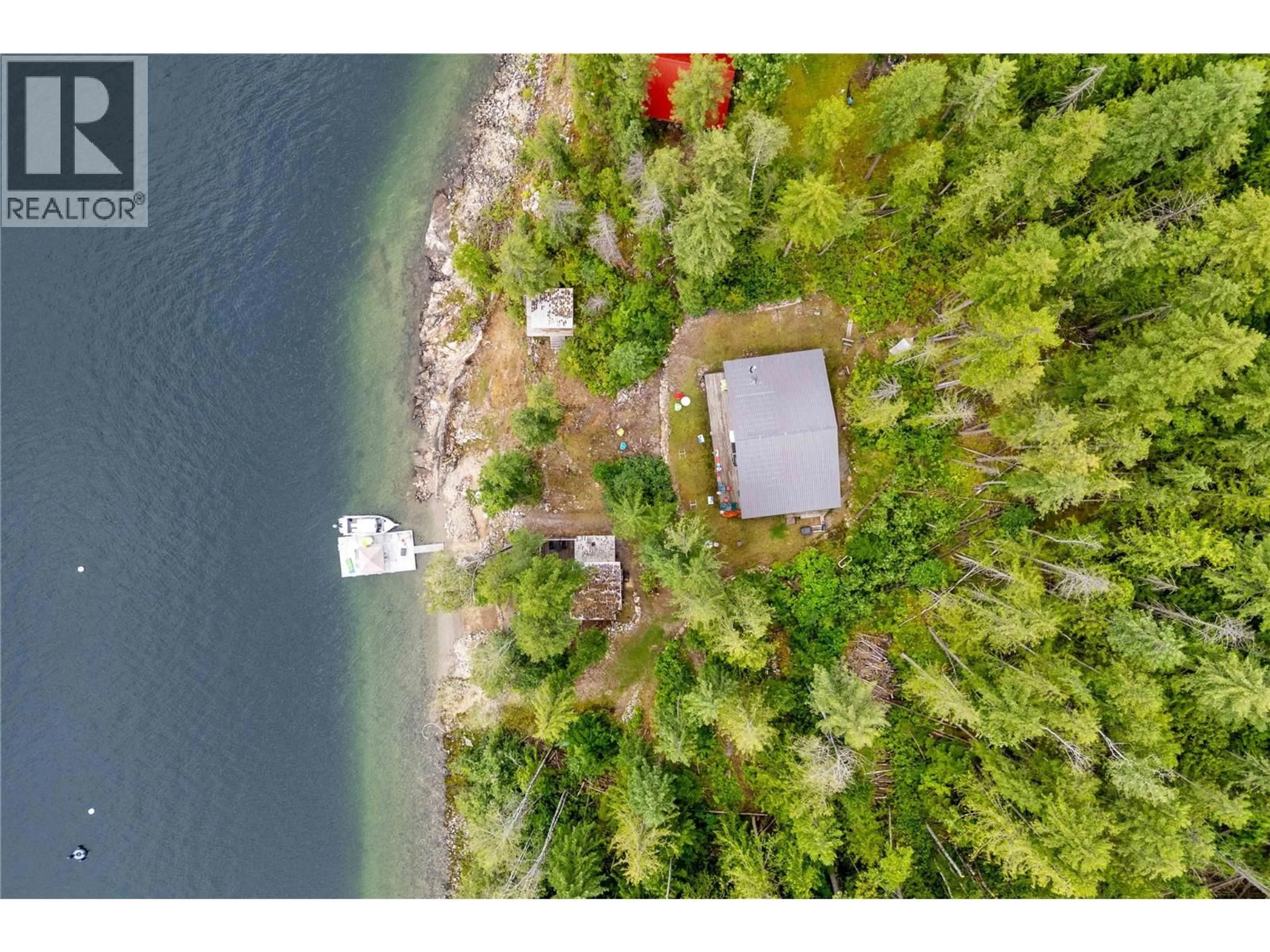 A pic from outside/outdoor area/front of a property/back of a property/a pic from drone, water/lake/river/ocean view for Lot 13 PETE MARTIN BAY, Sicamous British Columbia V0E2V0