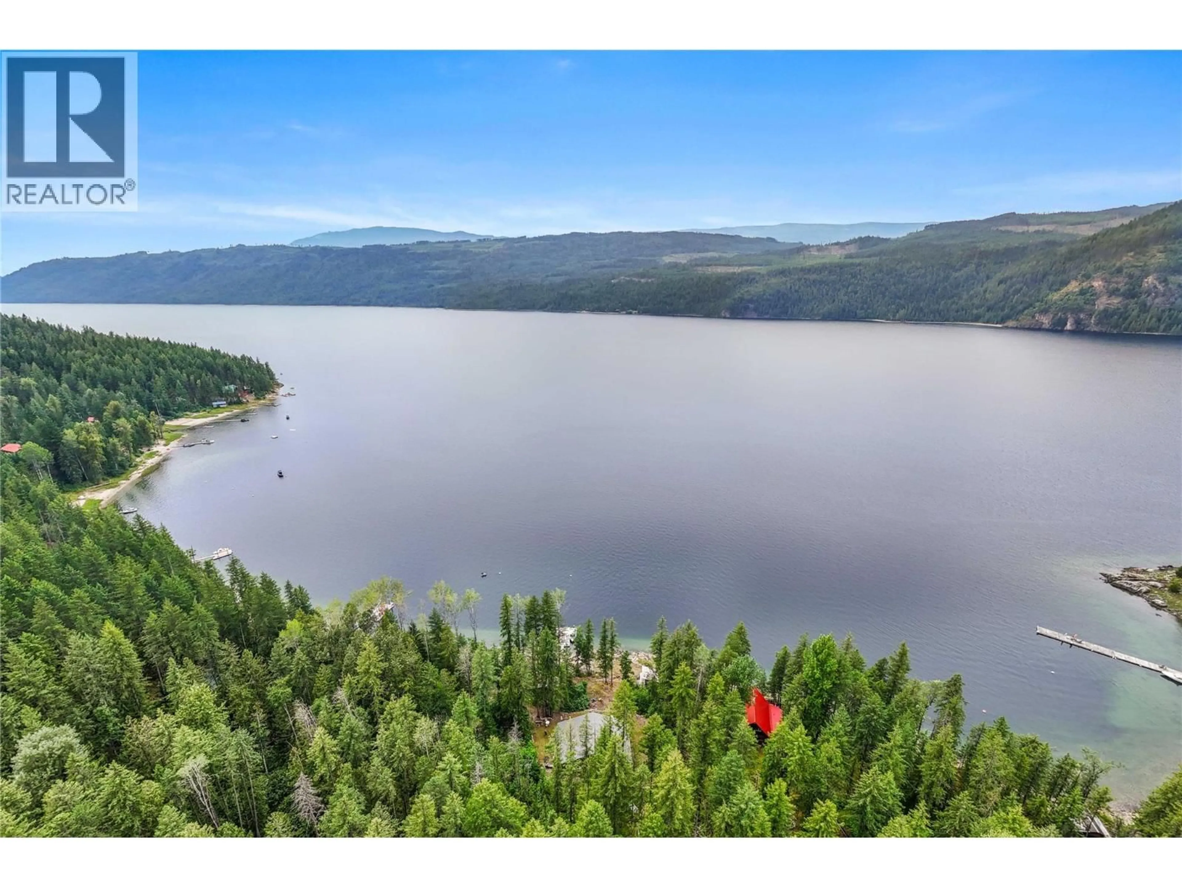 A pic from outside/outdoor area/front of a property/back of a property/a pic from drone, water/lake/river/ocean view for Lot 13 PETE MARTIN BAY, Sicamous British Columbia V0E2V0