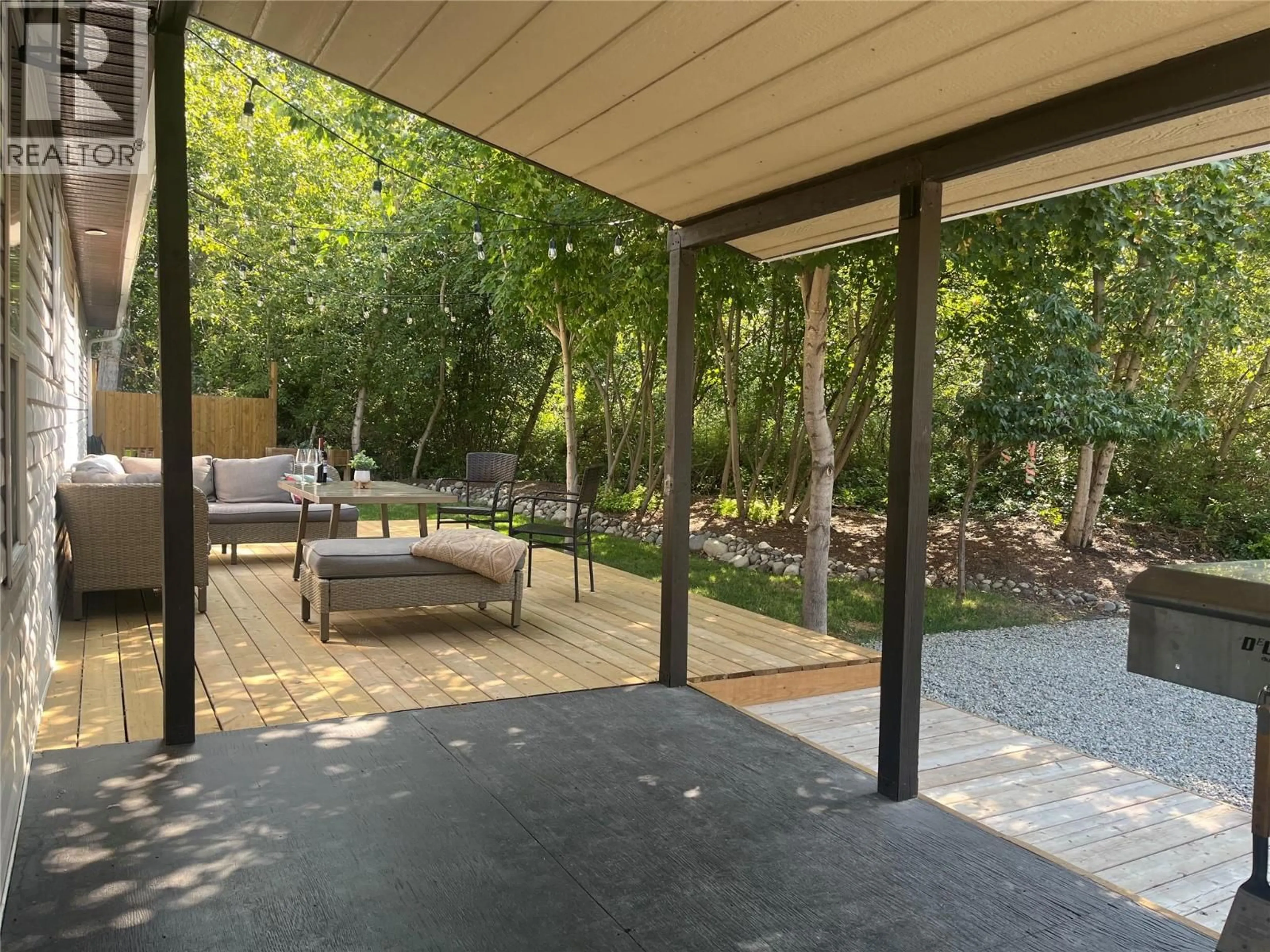 Patio, forest/trees view for 1987 ELKRIDGE PLACE, Westbank British Columbia V4T3K1