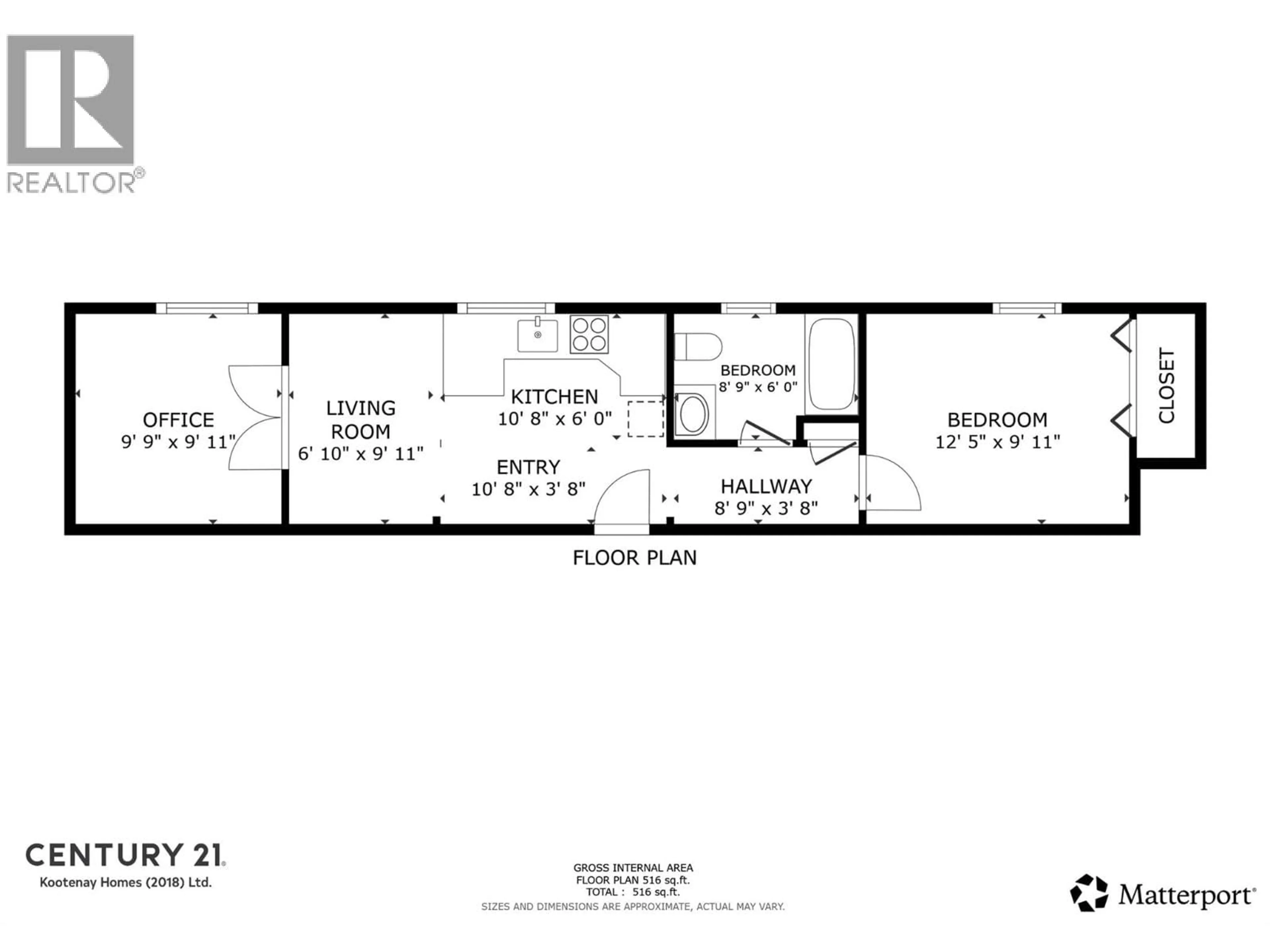 Floor plan for 8 - 2044 WASHINGTON STREET, Rossland British Columbia V0G1Y0