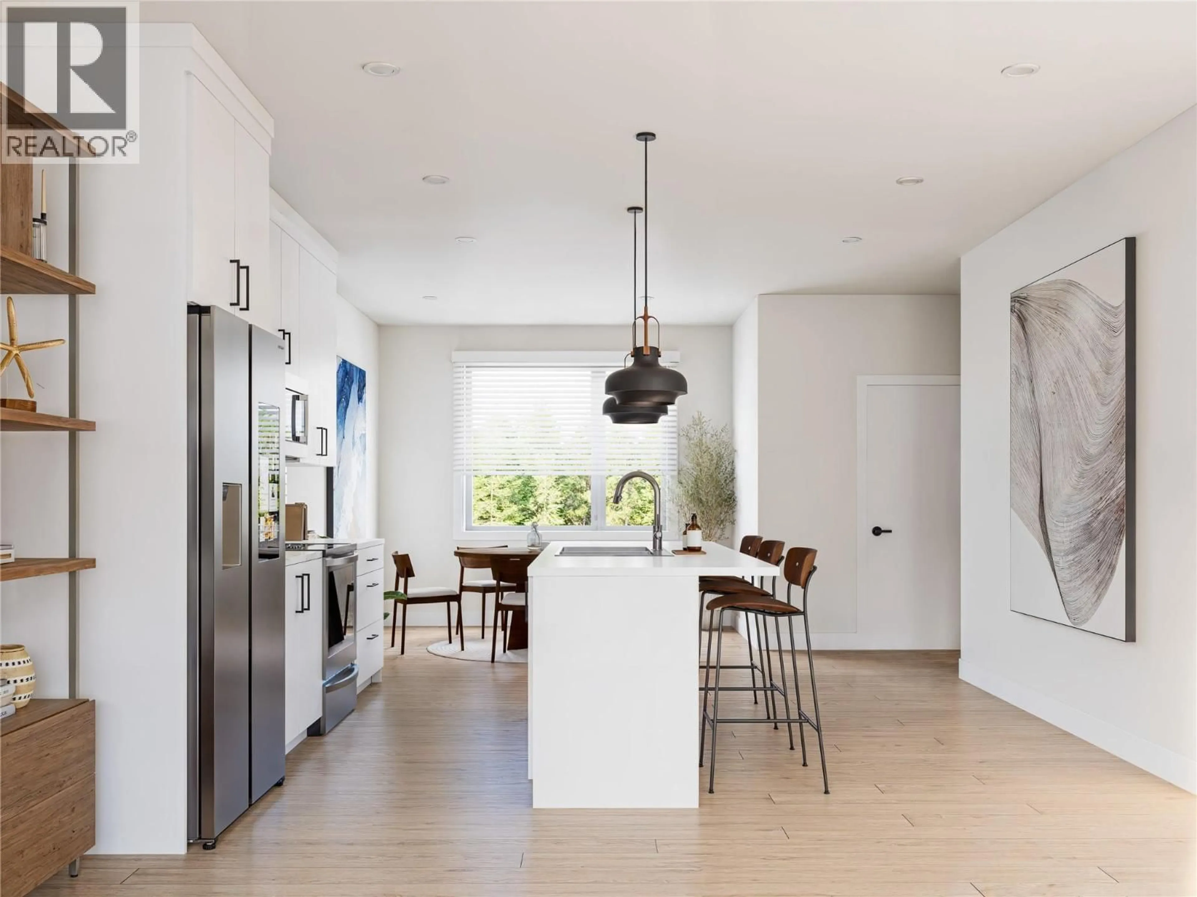 Contemporary kitchen, ceramic/tile floor for 8 - 222 TEMPLE STREET, Sicamous British Columbia V0E2V0