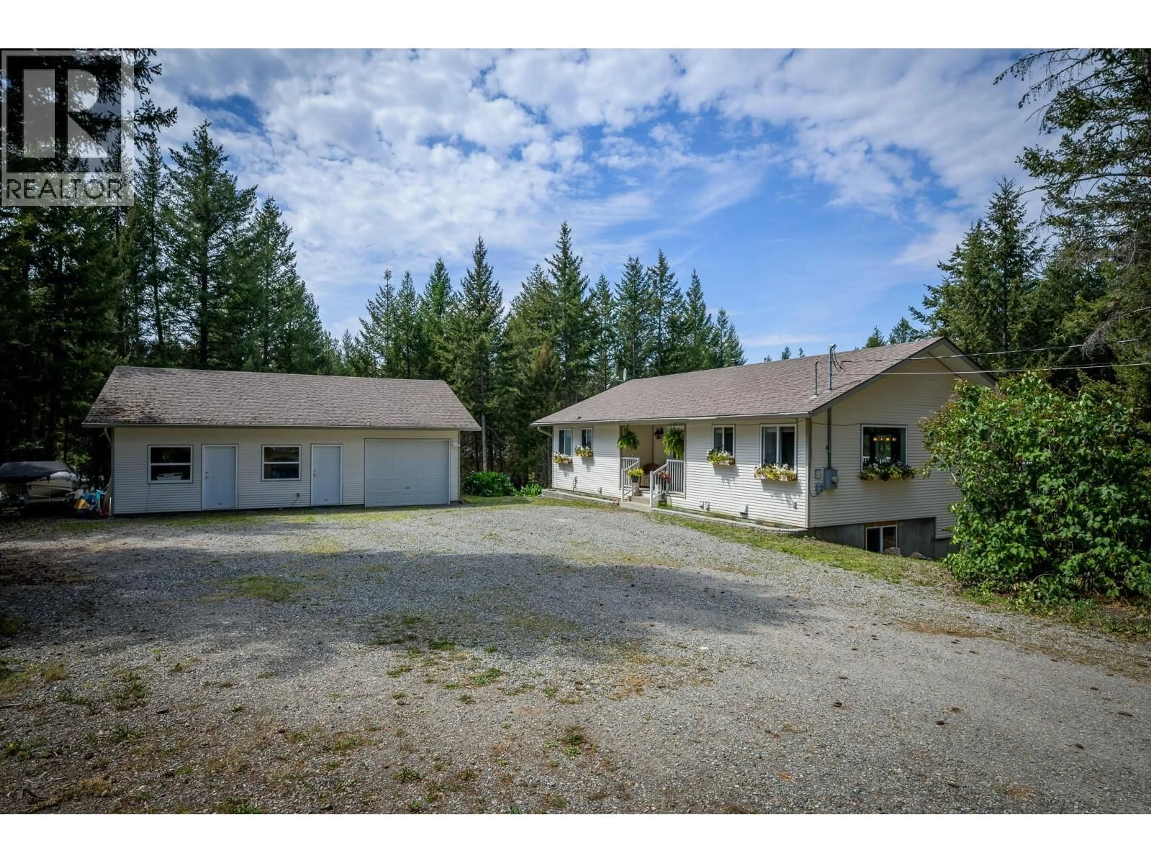 A pic from outside/outdoor area/front of a property/back of a property/a pic from drone, street for 2959 PIVA ROAD, Kamloops British Columbia V0E3E0