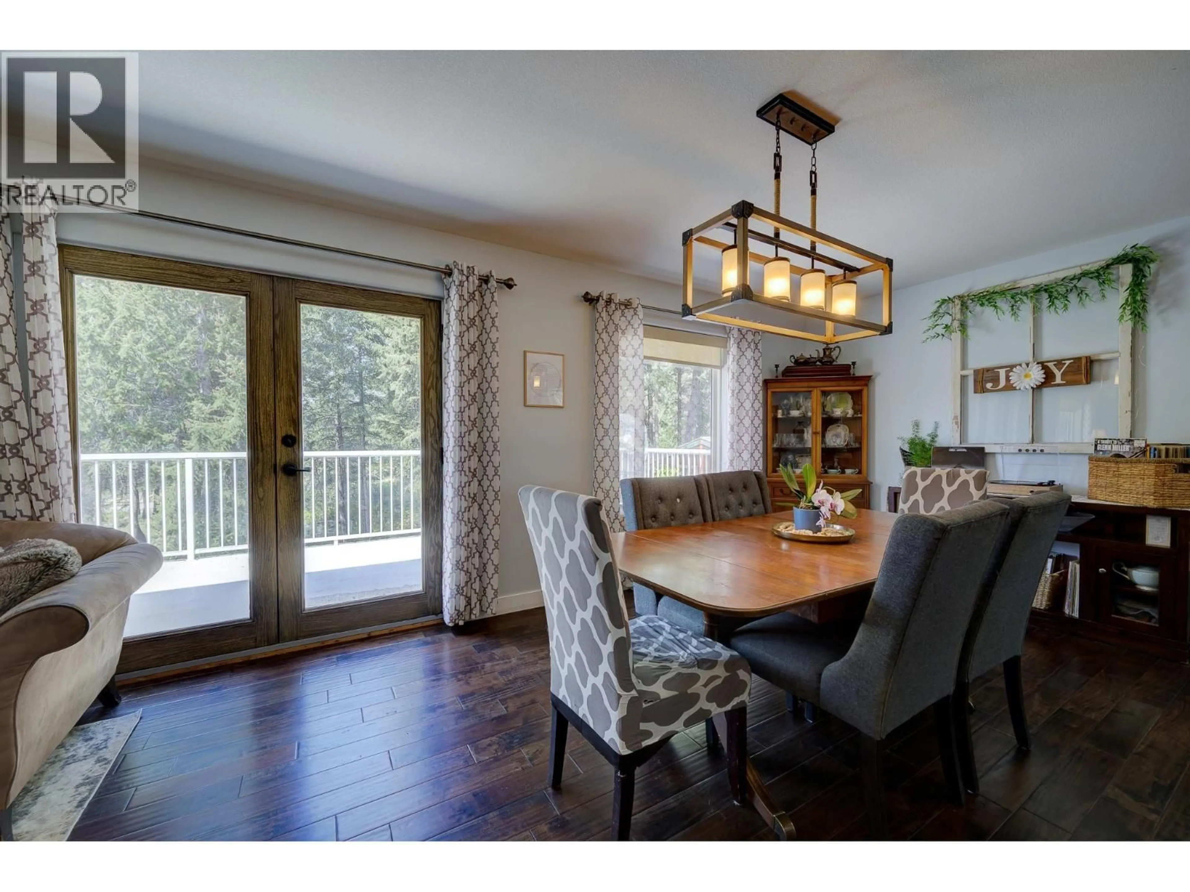 Dining room, wood/laminate floor for 2959 PIVA ROAD, Kamloops British Columbia V0E3E0