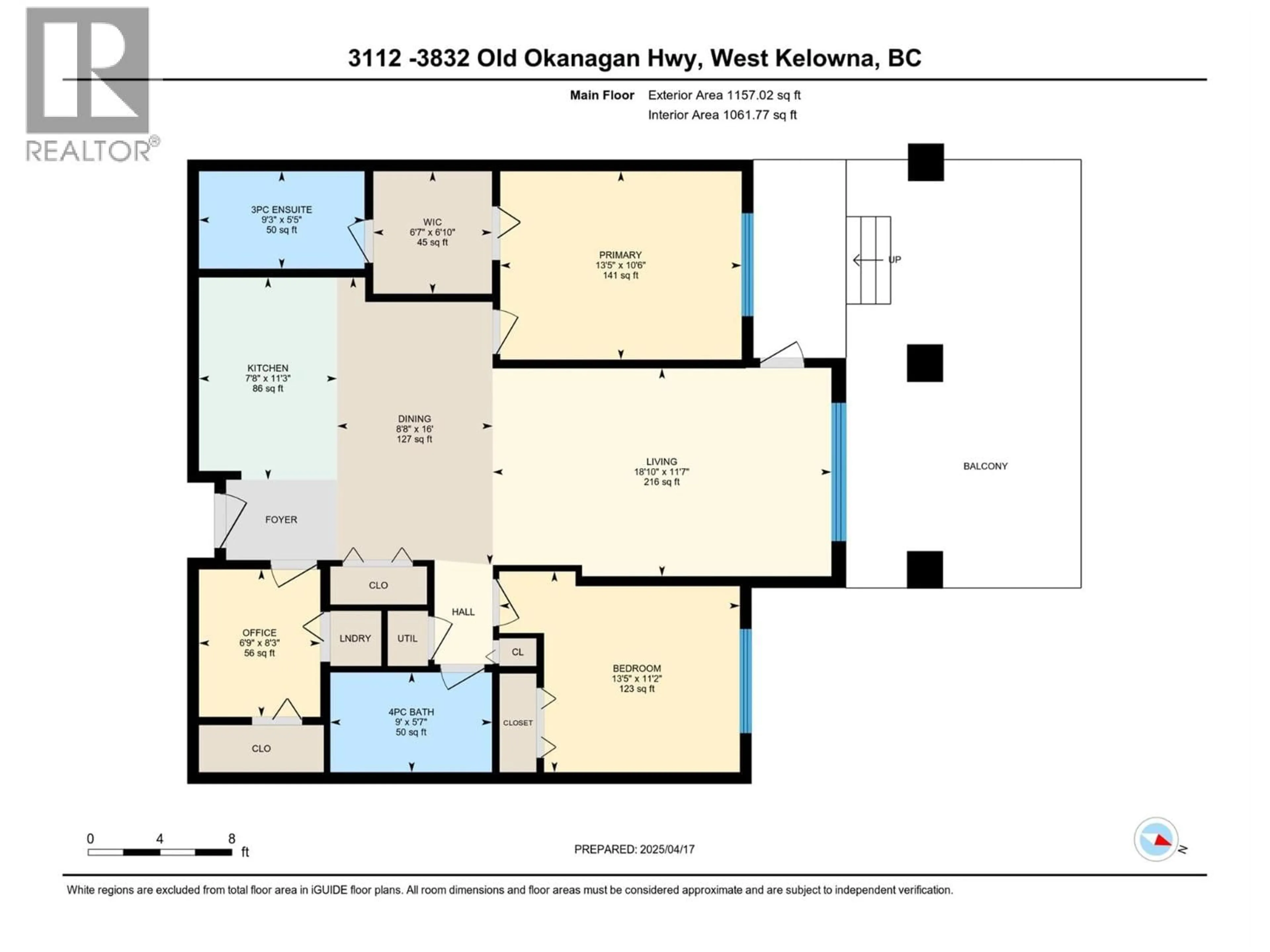 Floor plan for 3112 - 3832 OLD OKANAGAN HIGHWAY, West Kelowna British Columbia V4T3G6