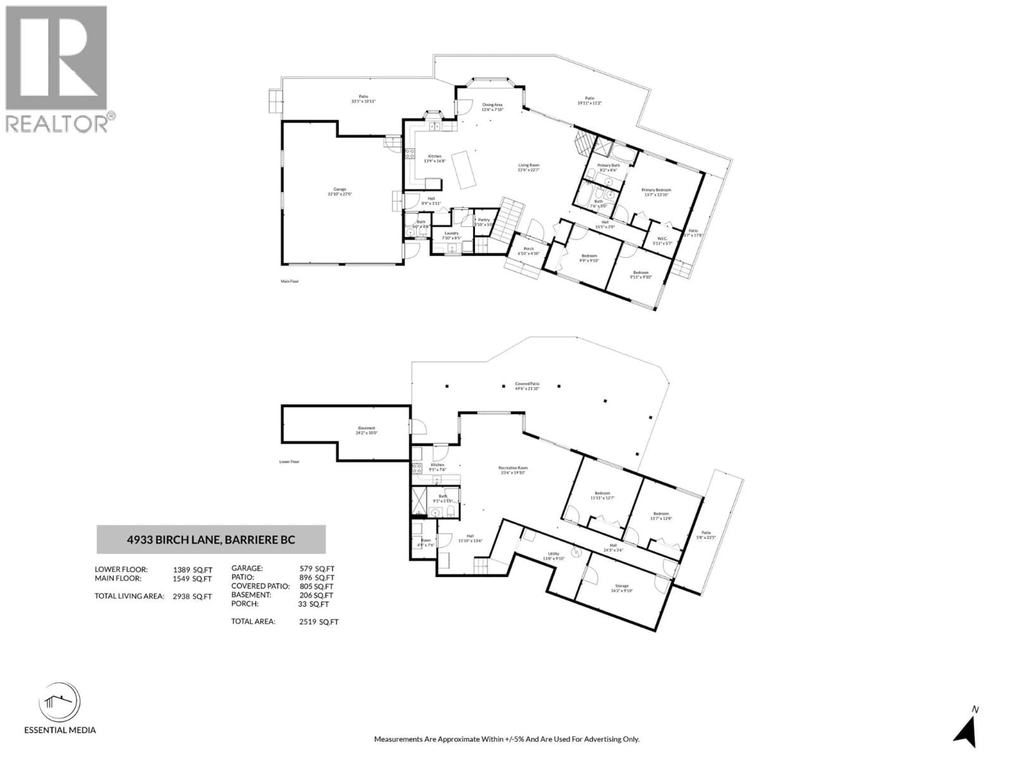 Floor plan for 4933 BIRCH LANE, Barriere British Columbia V0E1E0