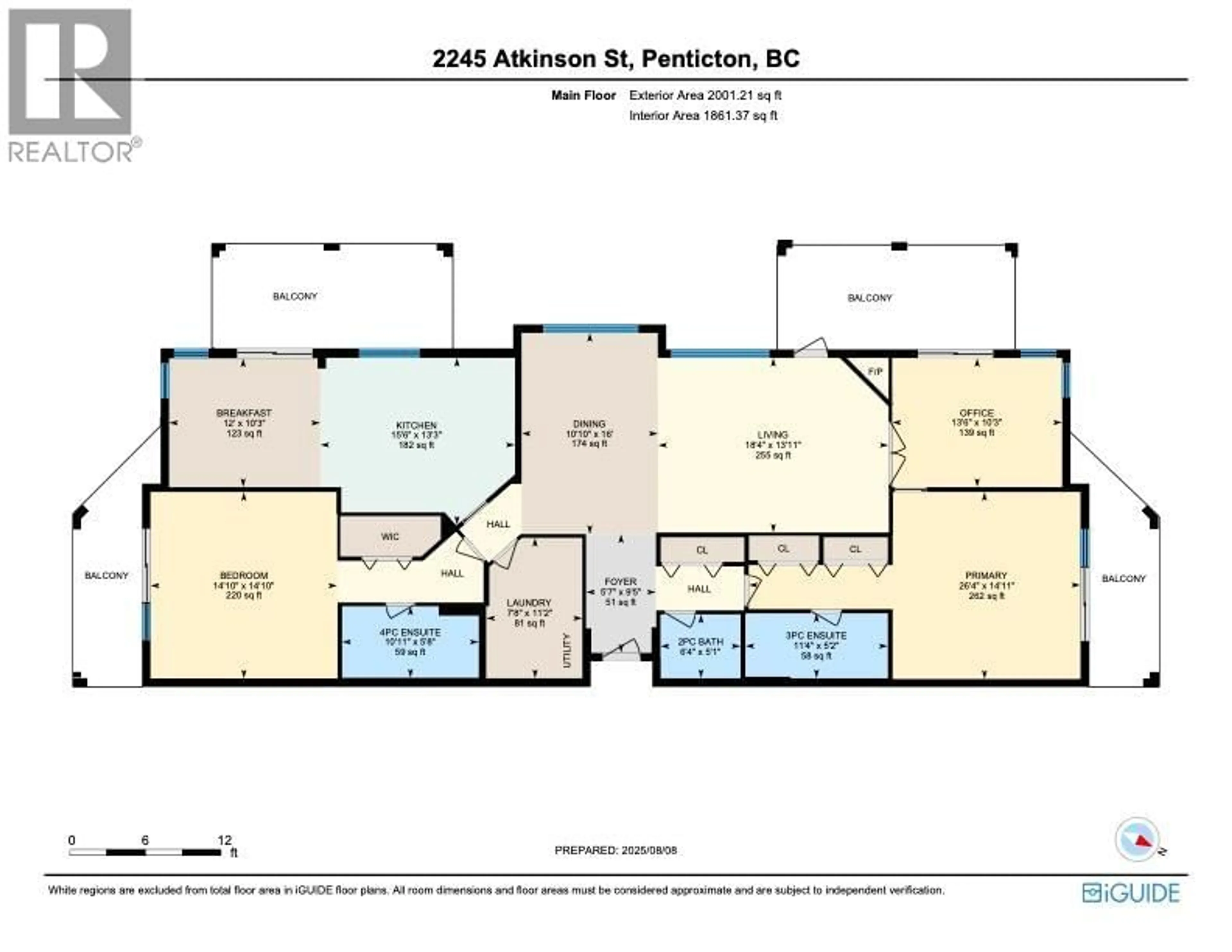 Floor plan for 701 - 2245 ATKINSON STREET, Penticton British Columbia V2A8R7