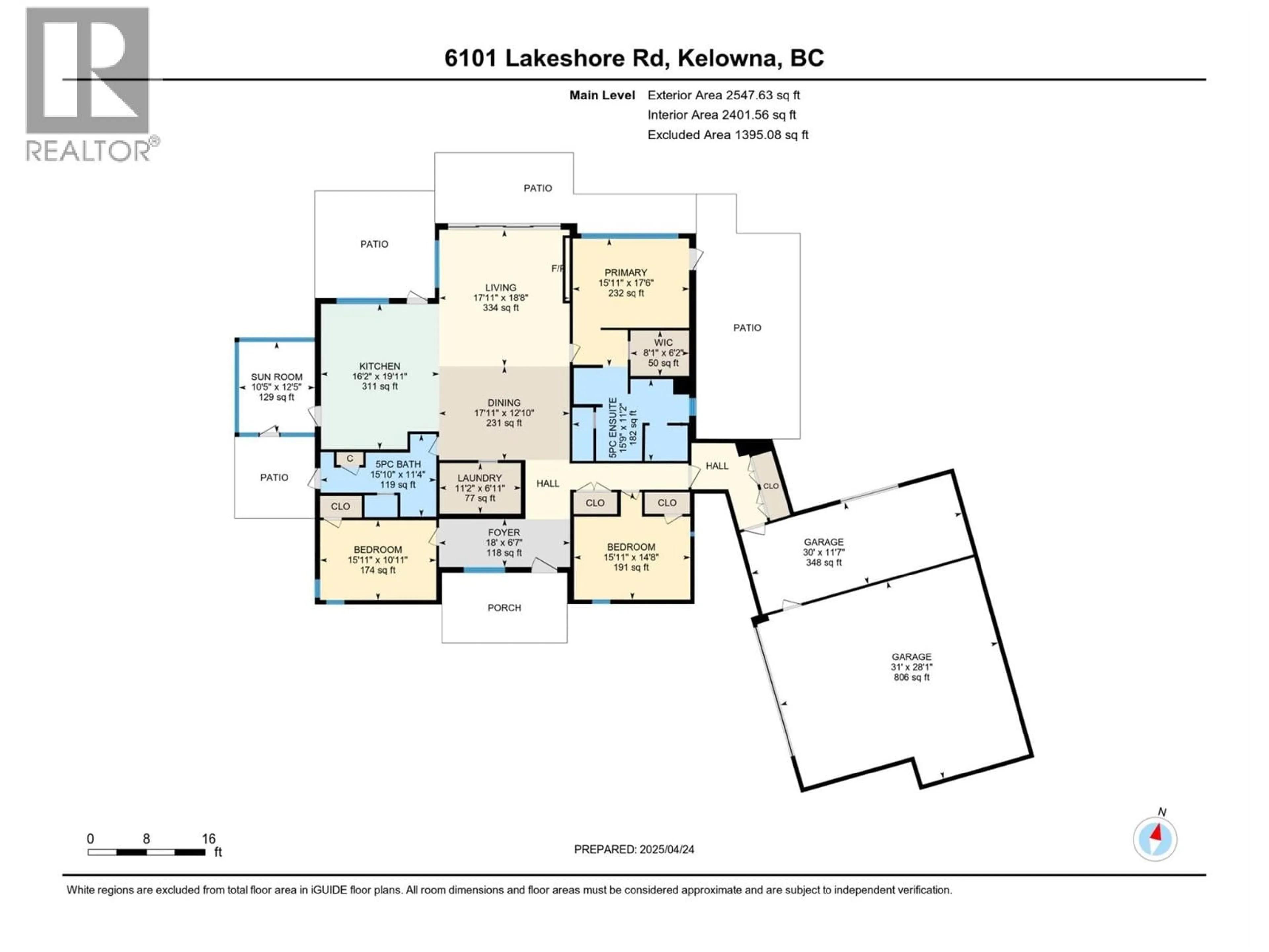 Floor plan for 6101 LAKESHORE ROAD, Kelowna British Columbia V1W4J5