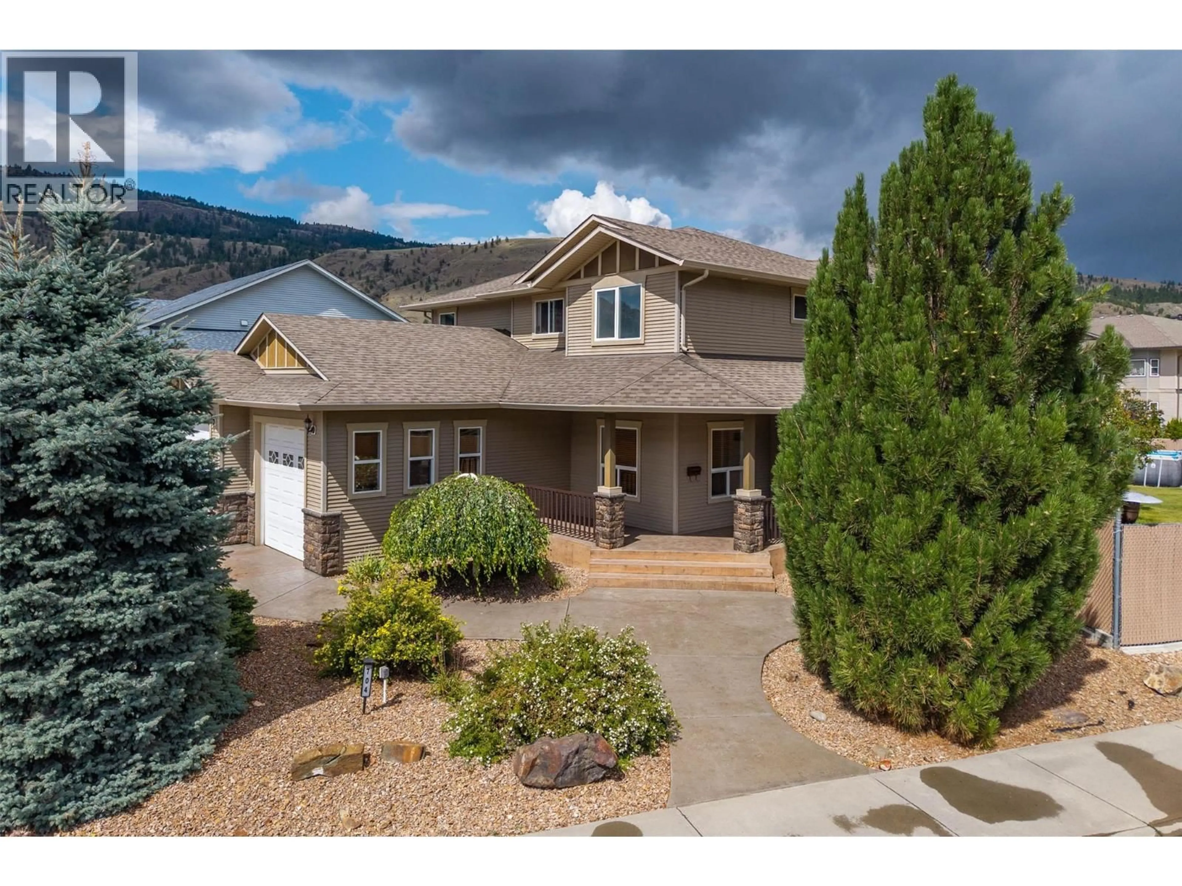 Home with vinyl exterior material, mountain view for 704 MCCURRACH ROAD, Kamloops British Columbia V2B0A3