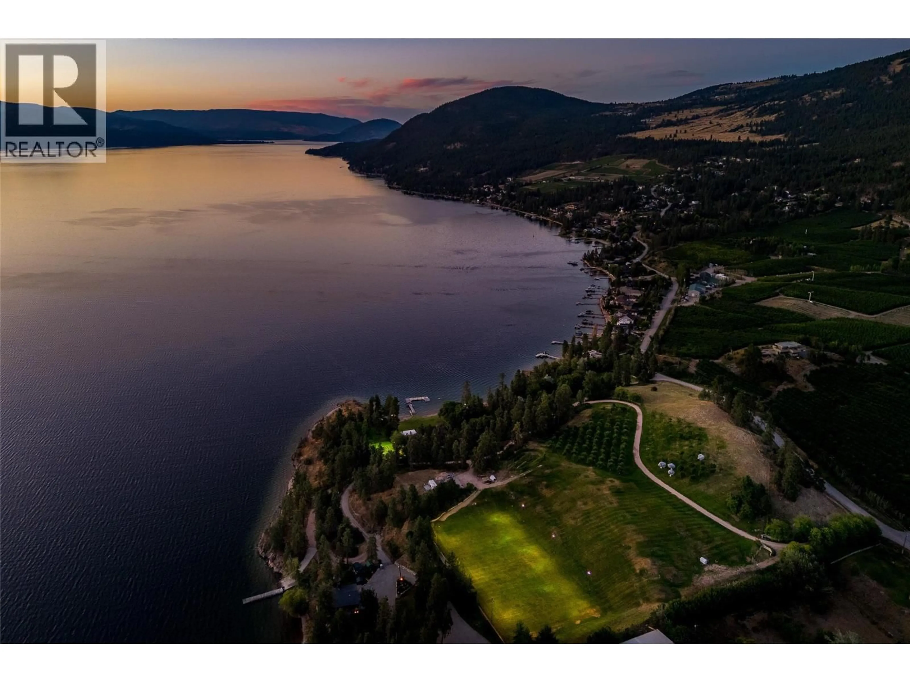 A pic from outside/outdoor area/front of a property/back of a property/a pic from drone, water/lake/river/ocean view for 16080 CARRS LANDING ROAD, Lake Country British Columbia V4V1C4