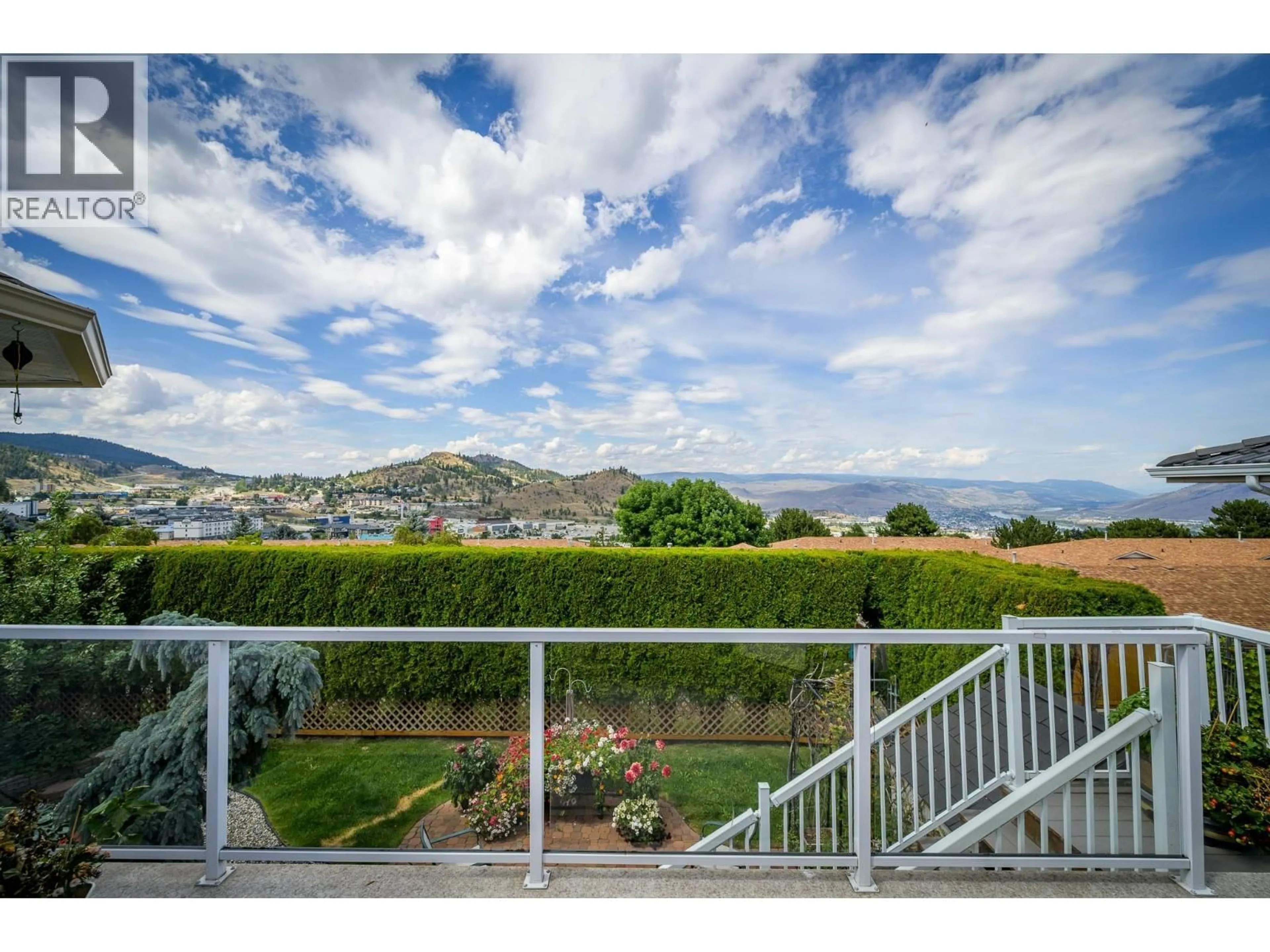 A pic from outside/outdoor area/front of a property/back of a property/a pic from drone, mountain view for 1956 GLOAMING DRIVE, Kamloops British Columbia V1S1P8