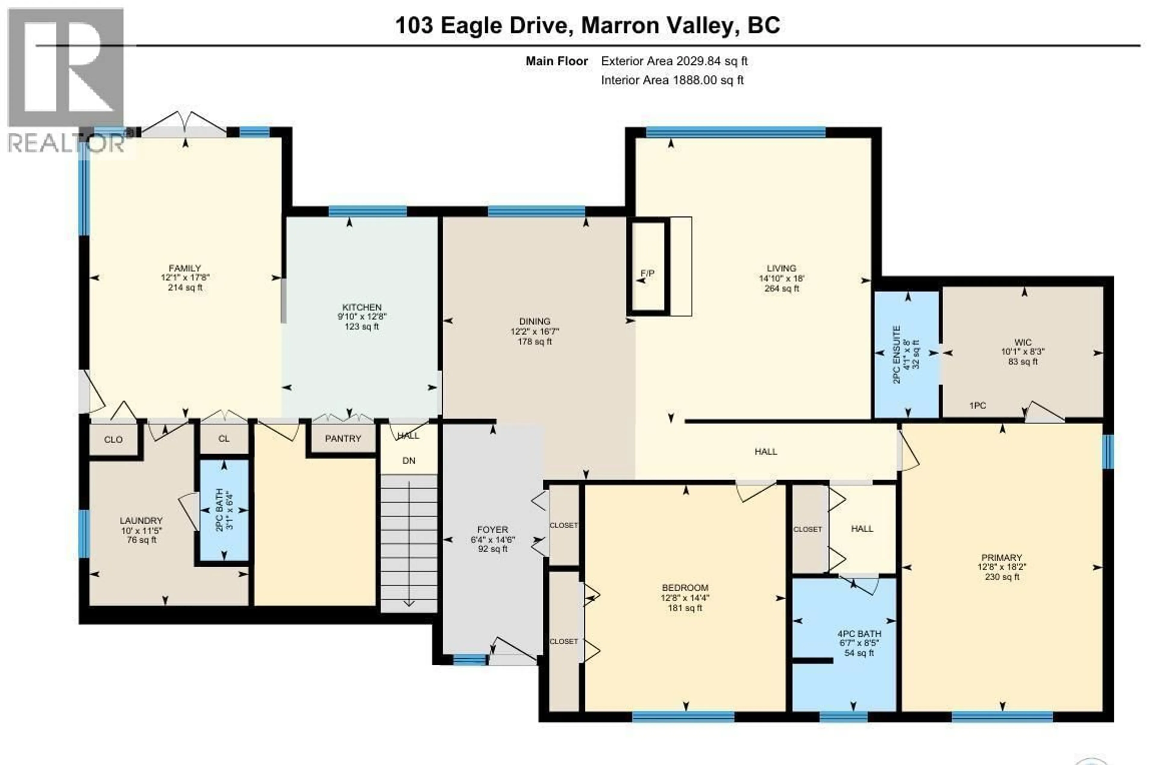 Floor plan for 103 EAGLE DRIVE, Kaleden British Columbia V0H1K0