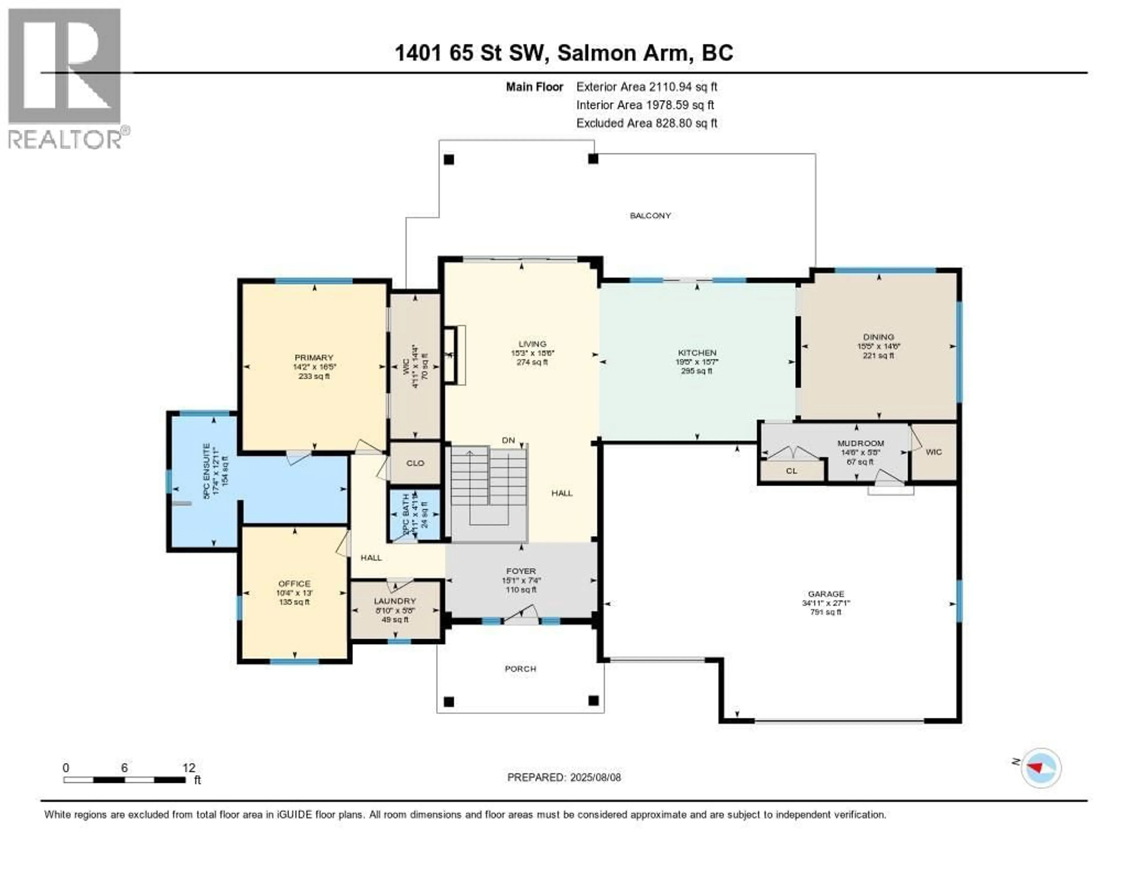 Floor plan for 1401 65 STREET SOUTHWEST, Salmon Arm British Columbia V1E3B3